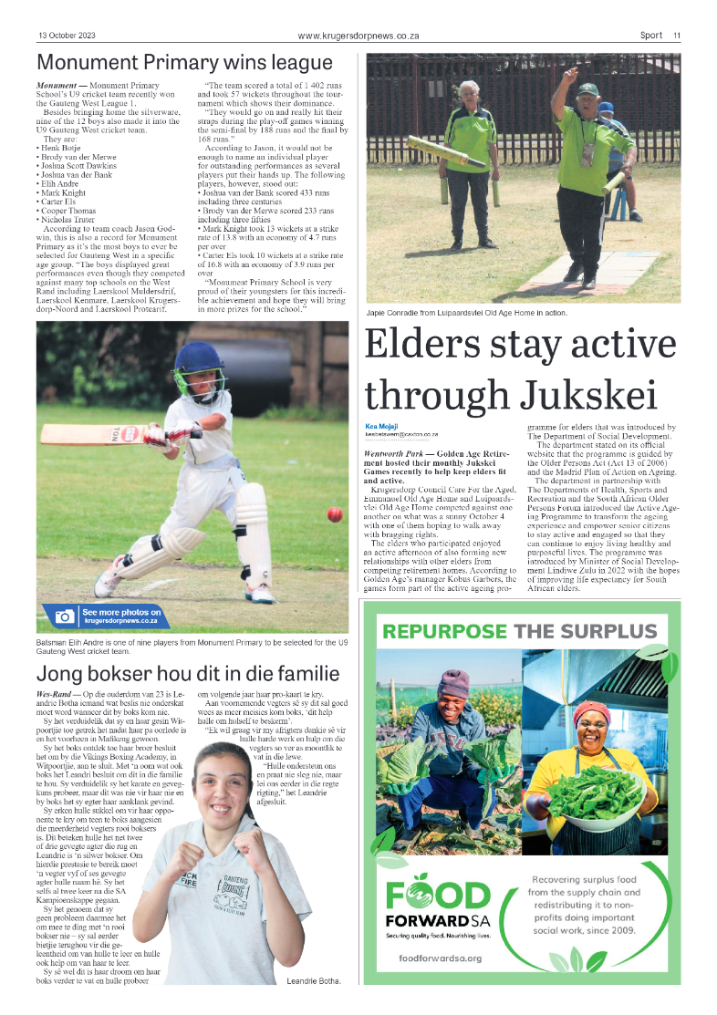 Krugersdorp News 13 October 2023 page 11