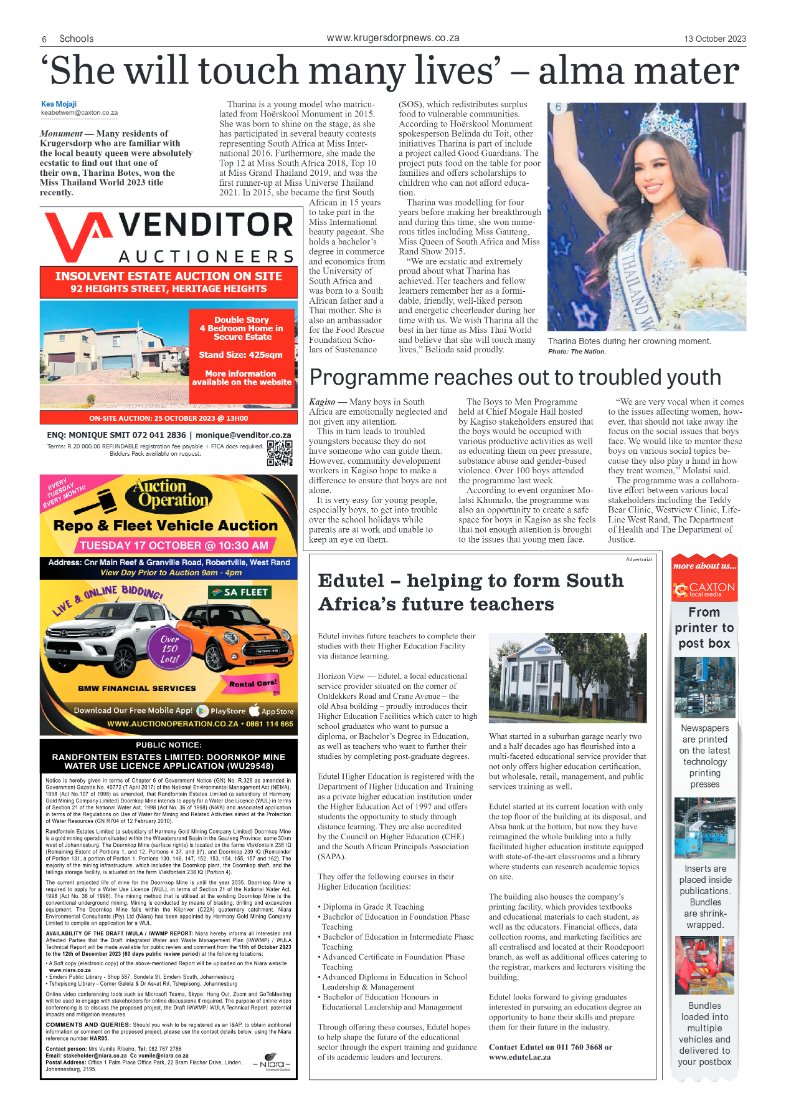 Krugersdorp News 13 October 2023 page 6