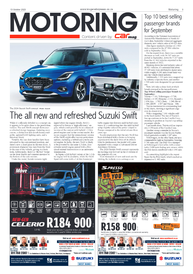 Krugersdorp News 13 October 2023 page 9