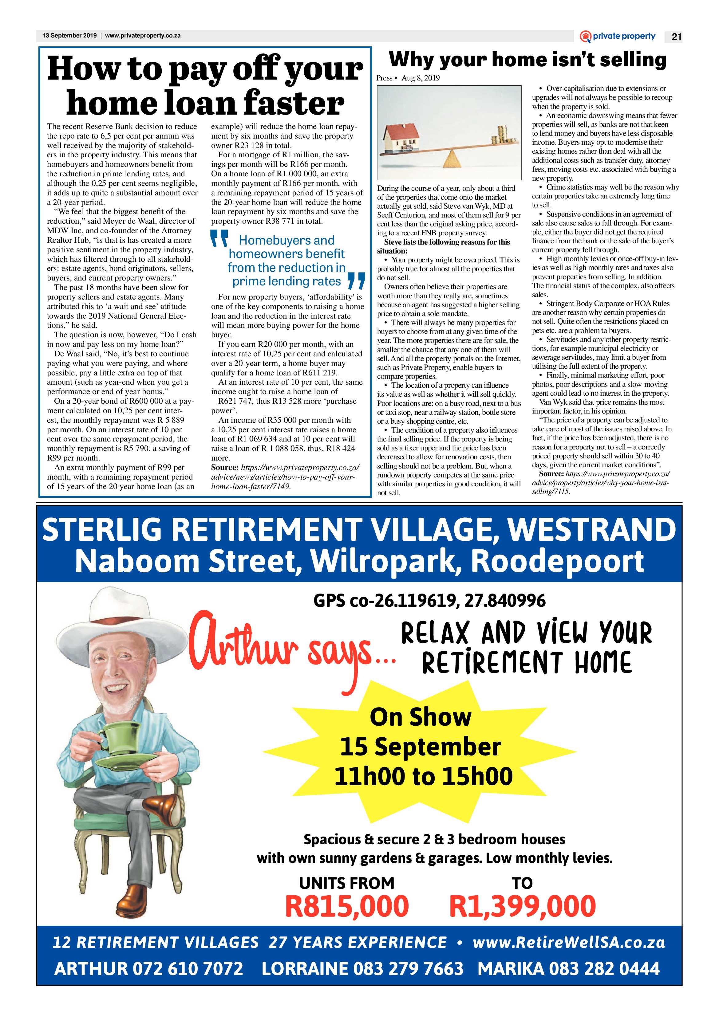 Krugersdorp News 13 September 2019 page 21