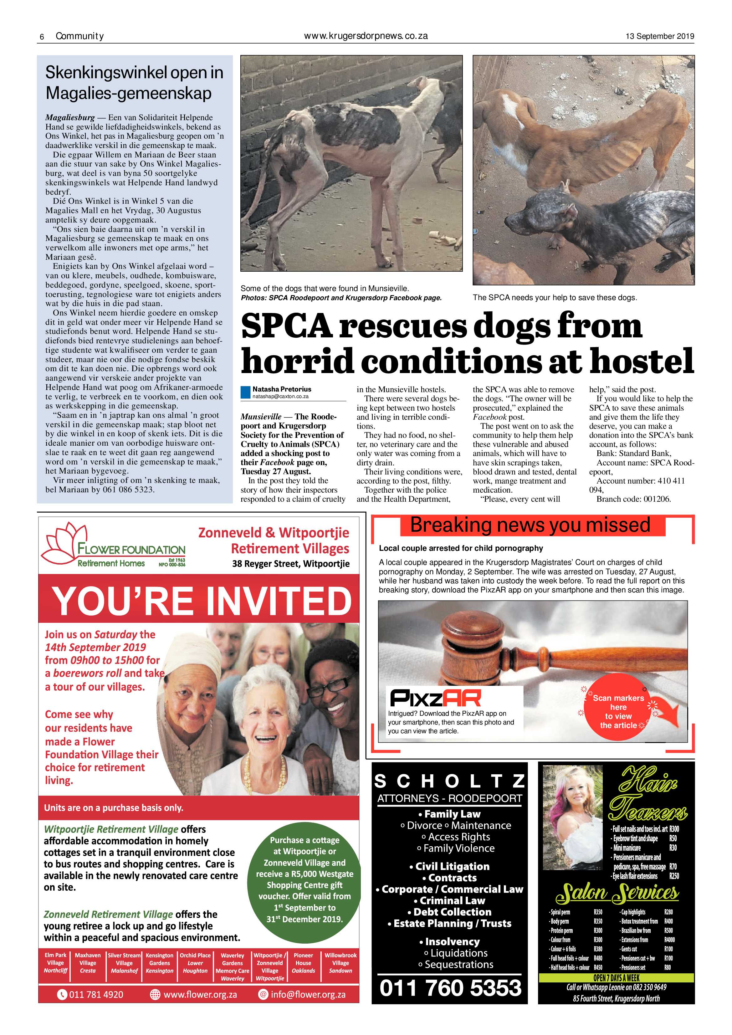 Krugersdorp News 13 September 2019 page 6