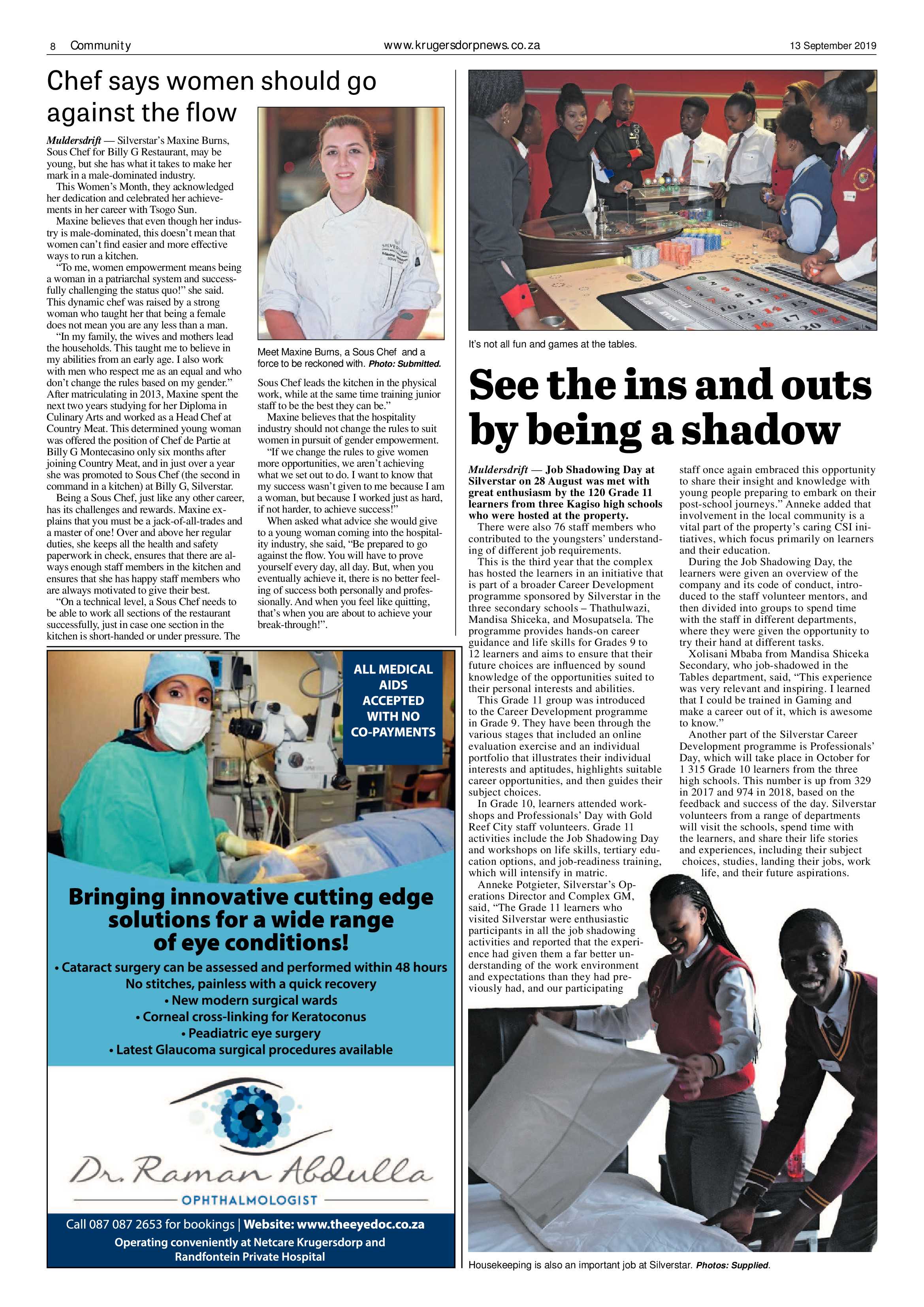 Krugersdorp News 13 September 2019 page 8