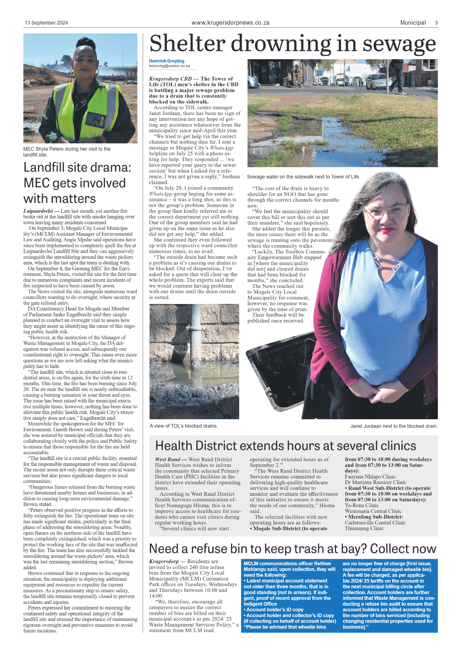 Krugersdorp News 13 September 2024 page 3