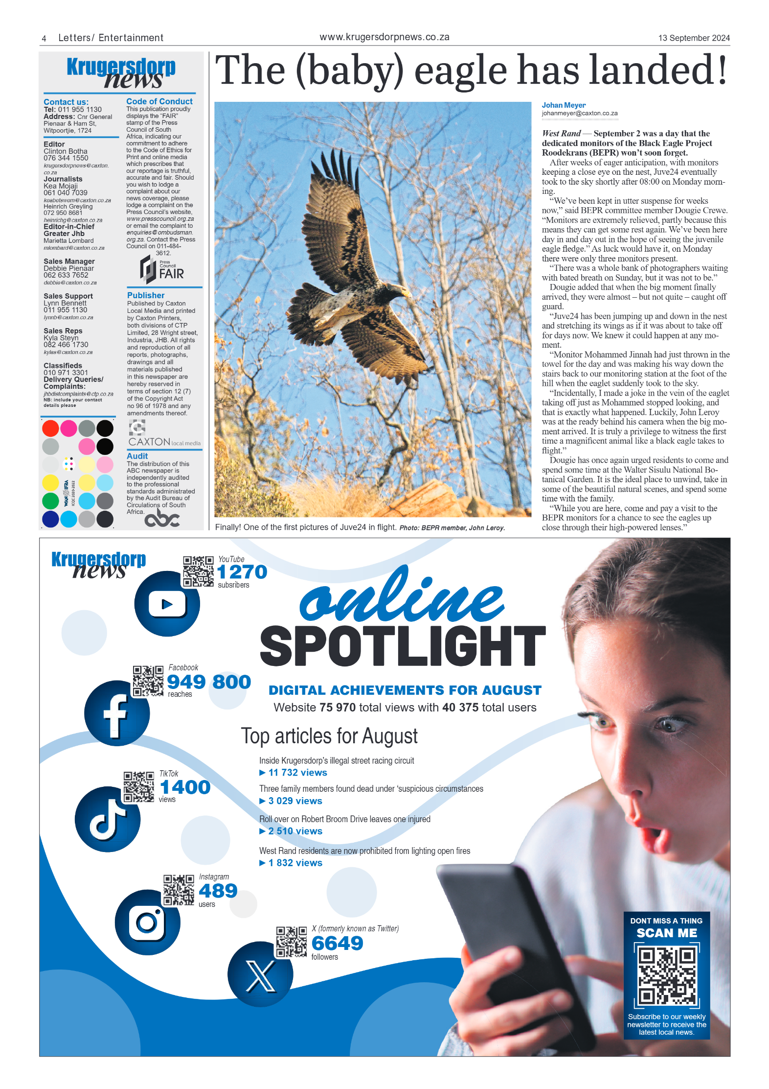 Krugersdorp News 13 September 2024 page 4