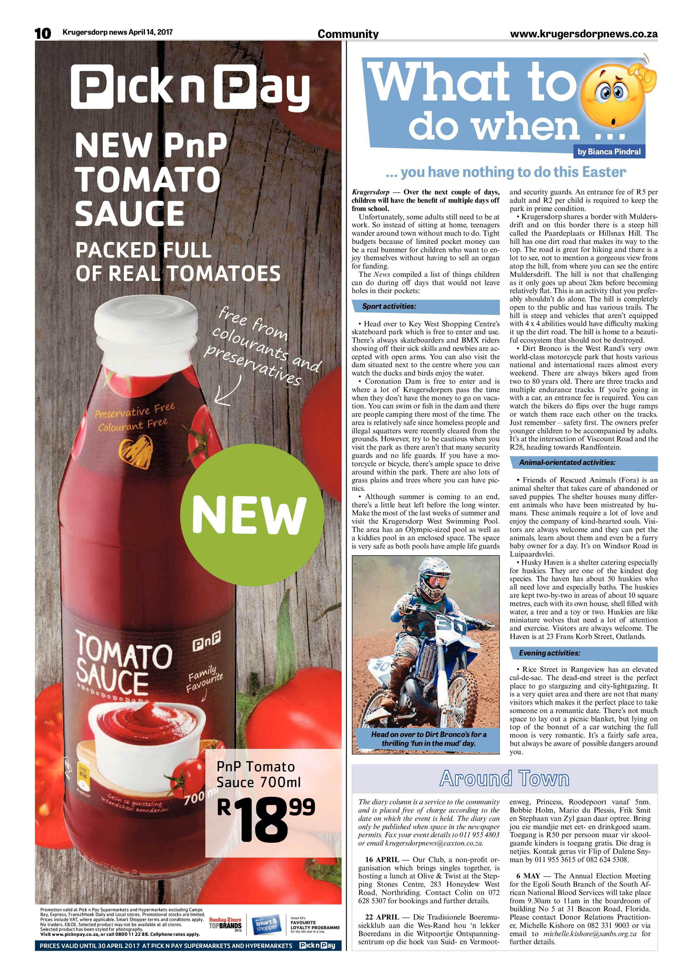 Krugersdorp News 14 April 2017 page 10