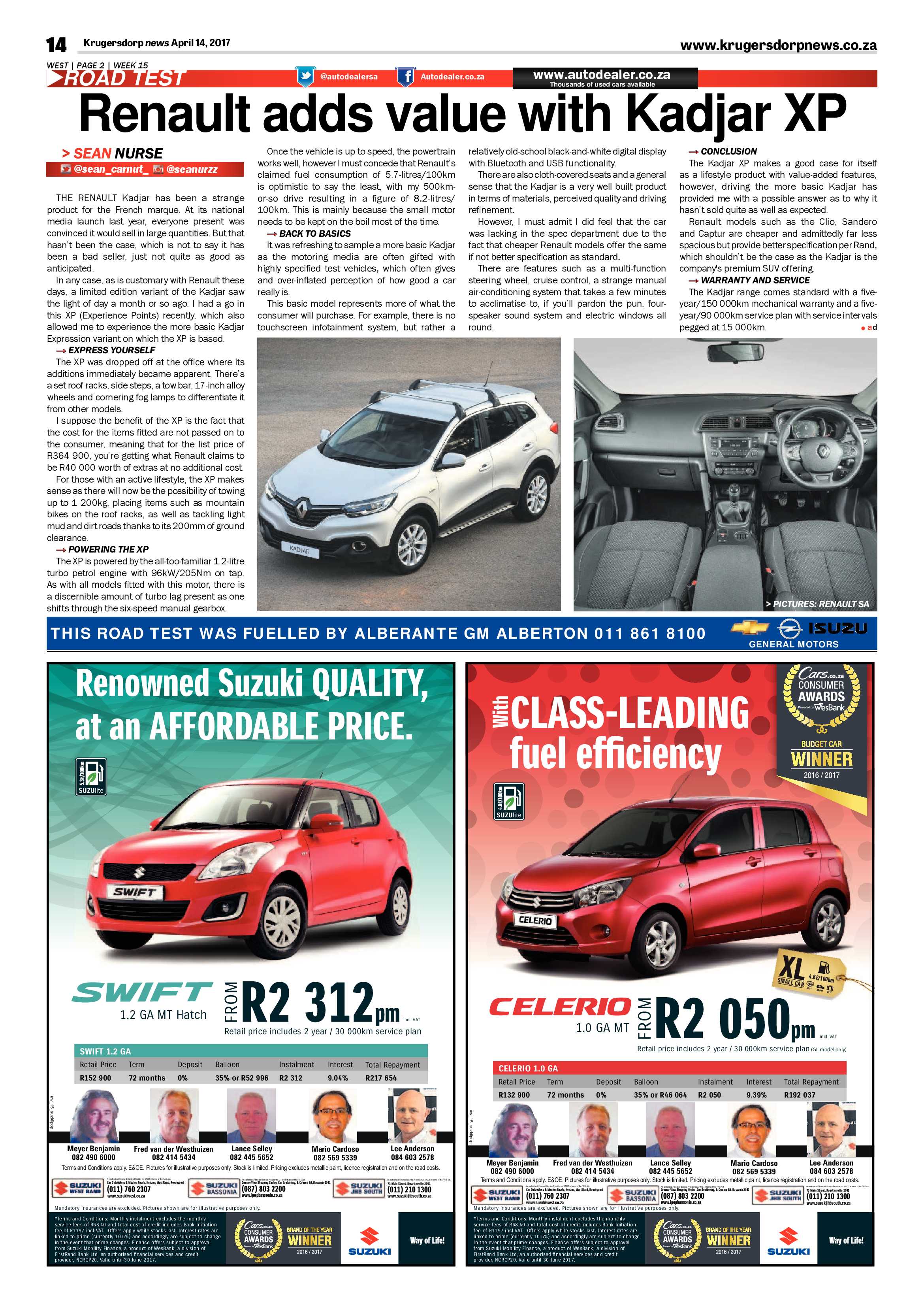 Krugersdorp News 14 April 2017 page 14