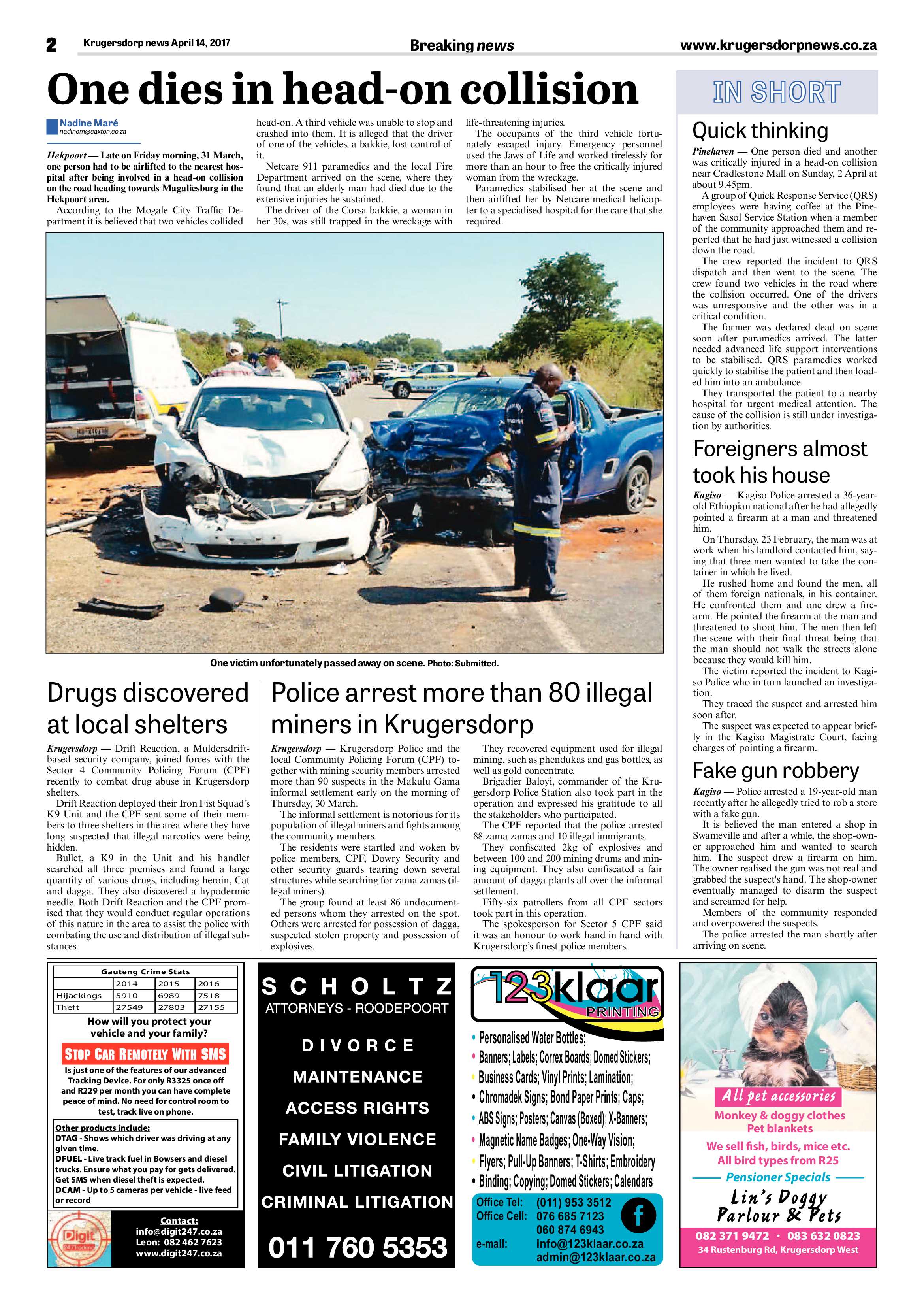 Krugersdorp News 14 April 2017 page 2