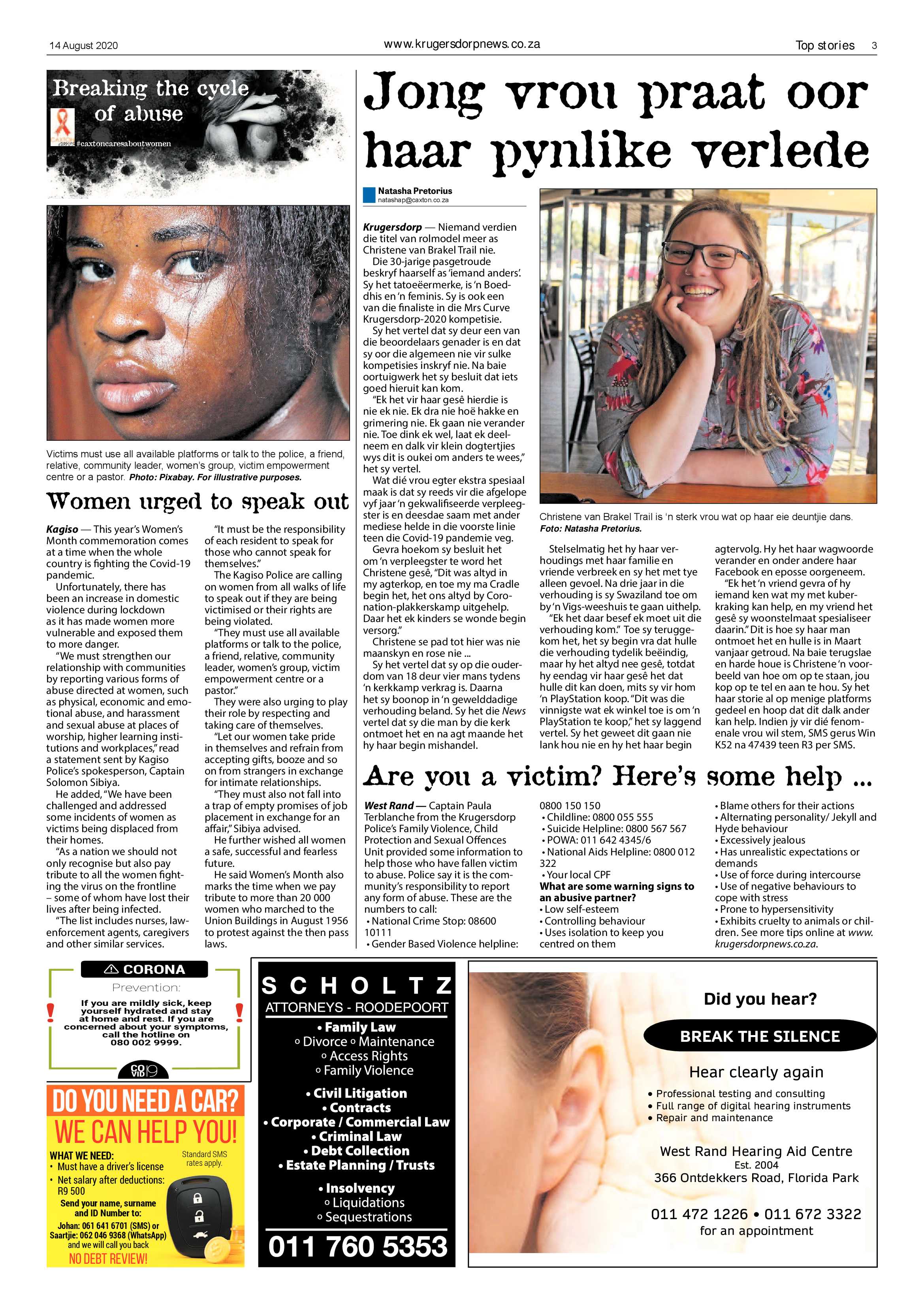 Krugersdorp News 14 August 2020 page 3
