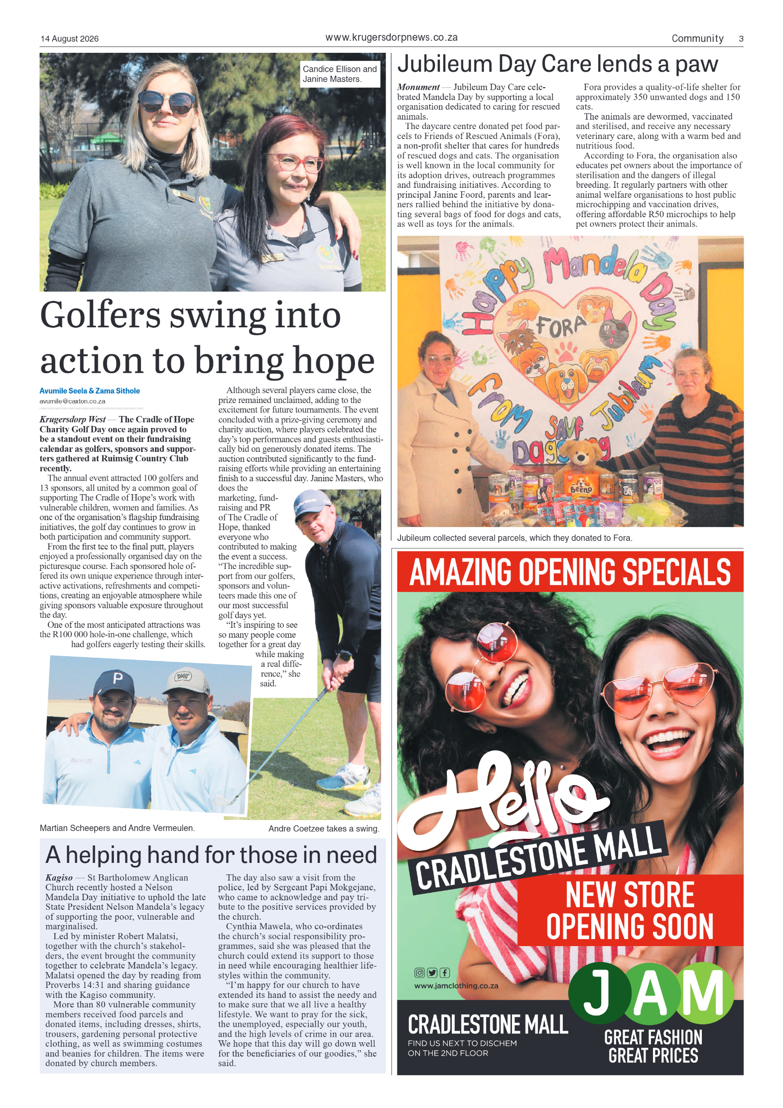 Krugersdorp News 14 August 2026 page 3