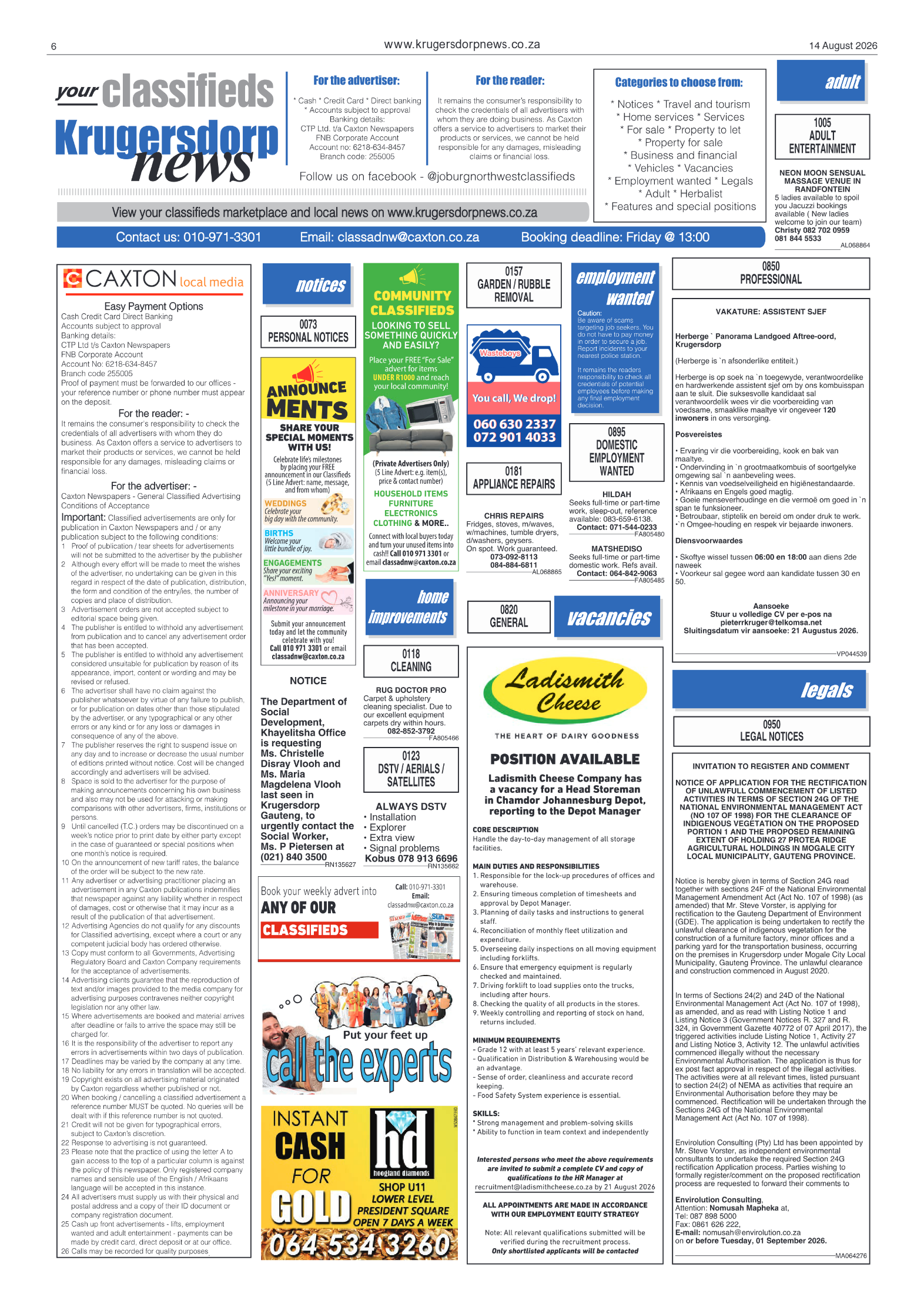 Krugersdorp News 14 August 2026 page 6