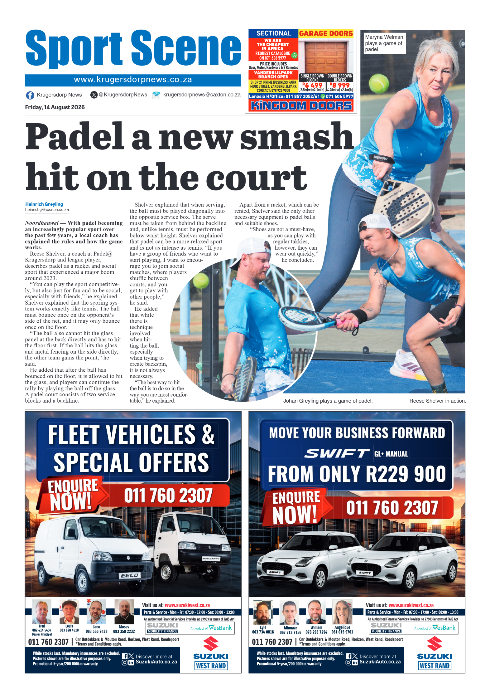 Krugersdorp News 14 August 2026 page 8
