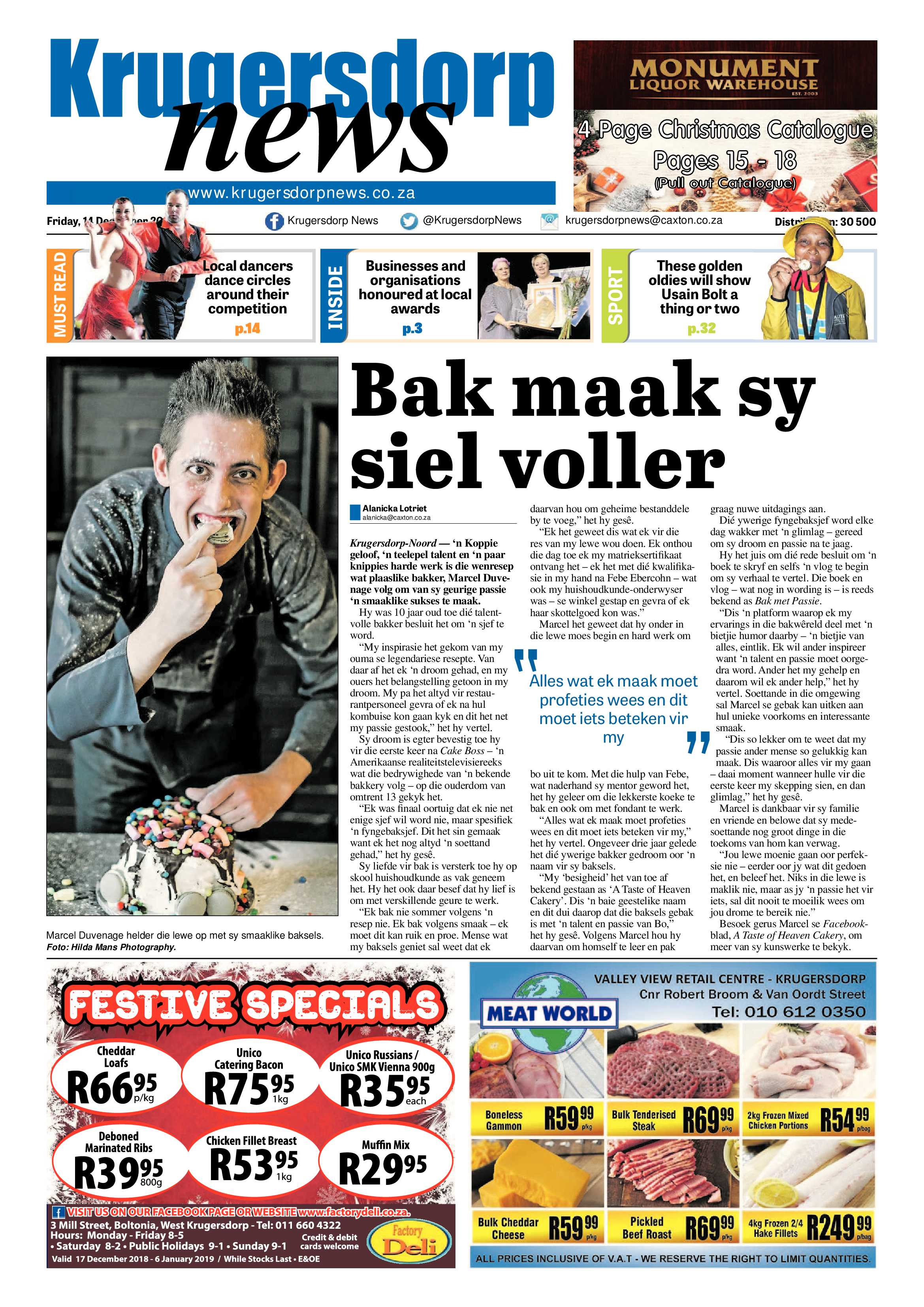 Krugersdorp News 14 December 2018 page 1