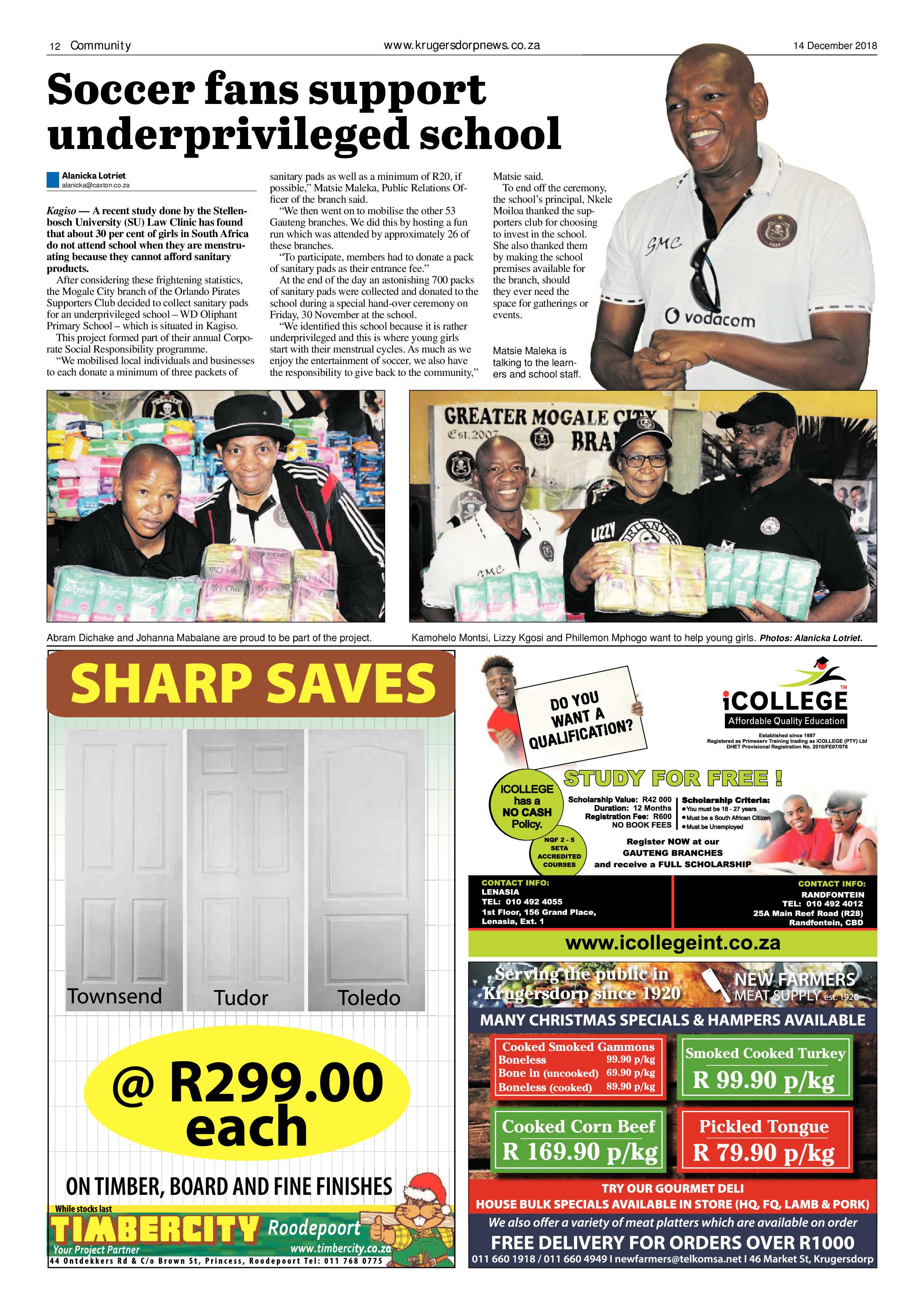 Krugersdorp News 14 December 2018 page 12
