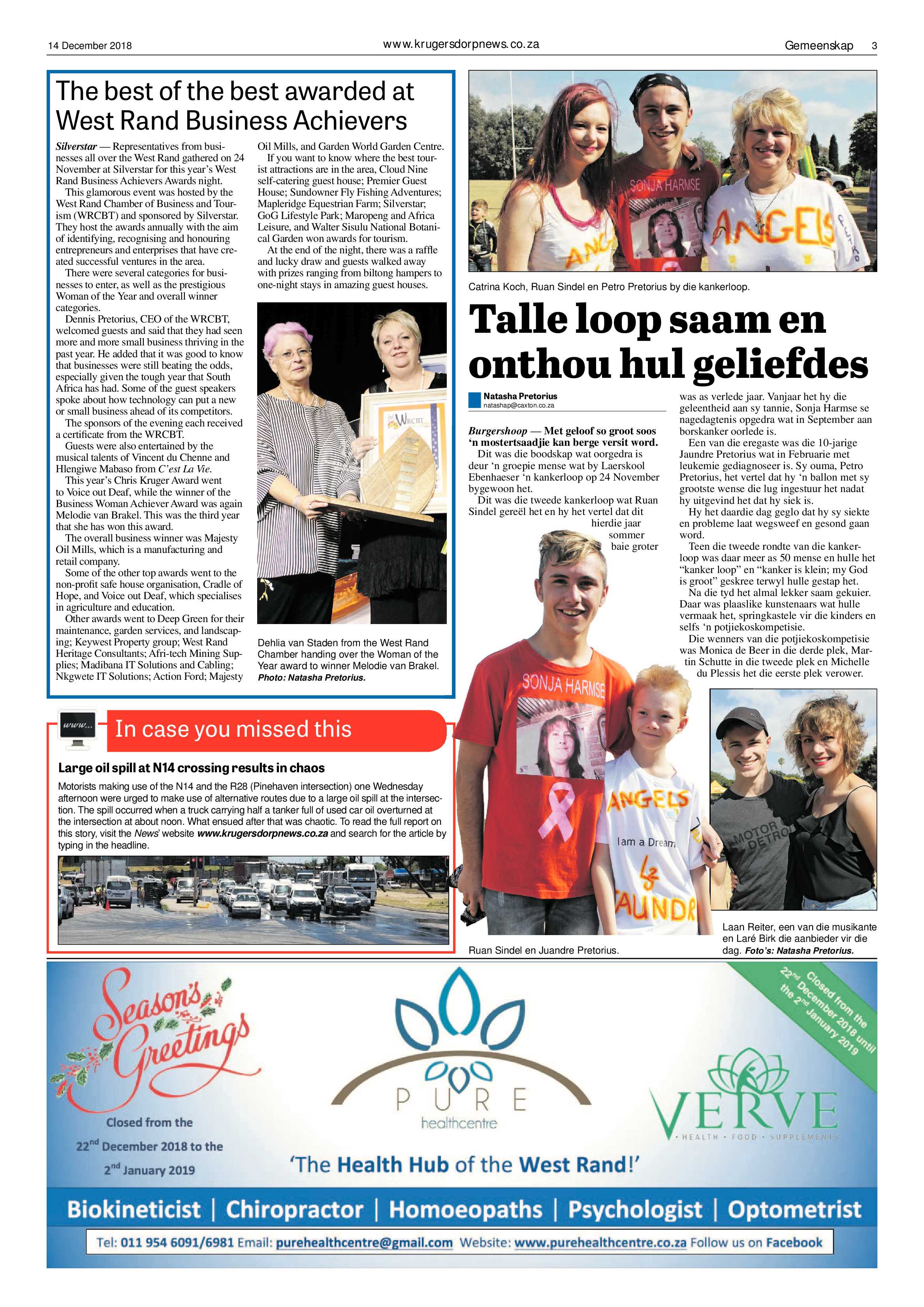 Krugersdorp News 14 December 2018 page 3
