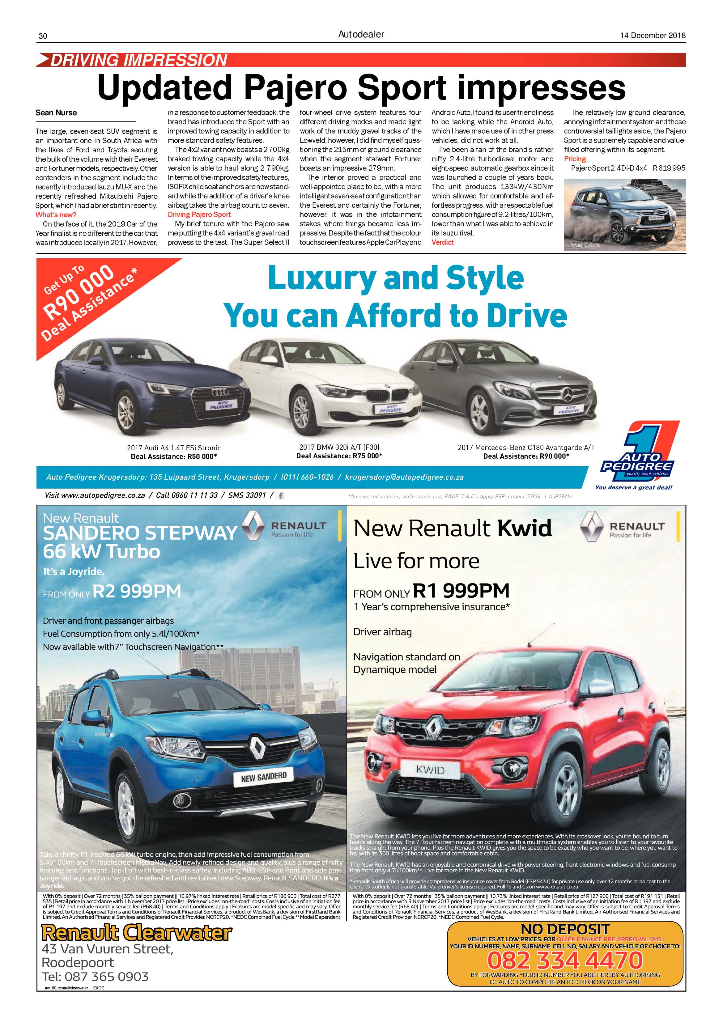 Krugersdorp News 14 December 2018 page 30
