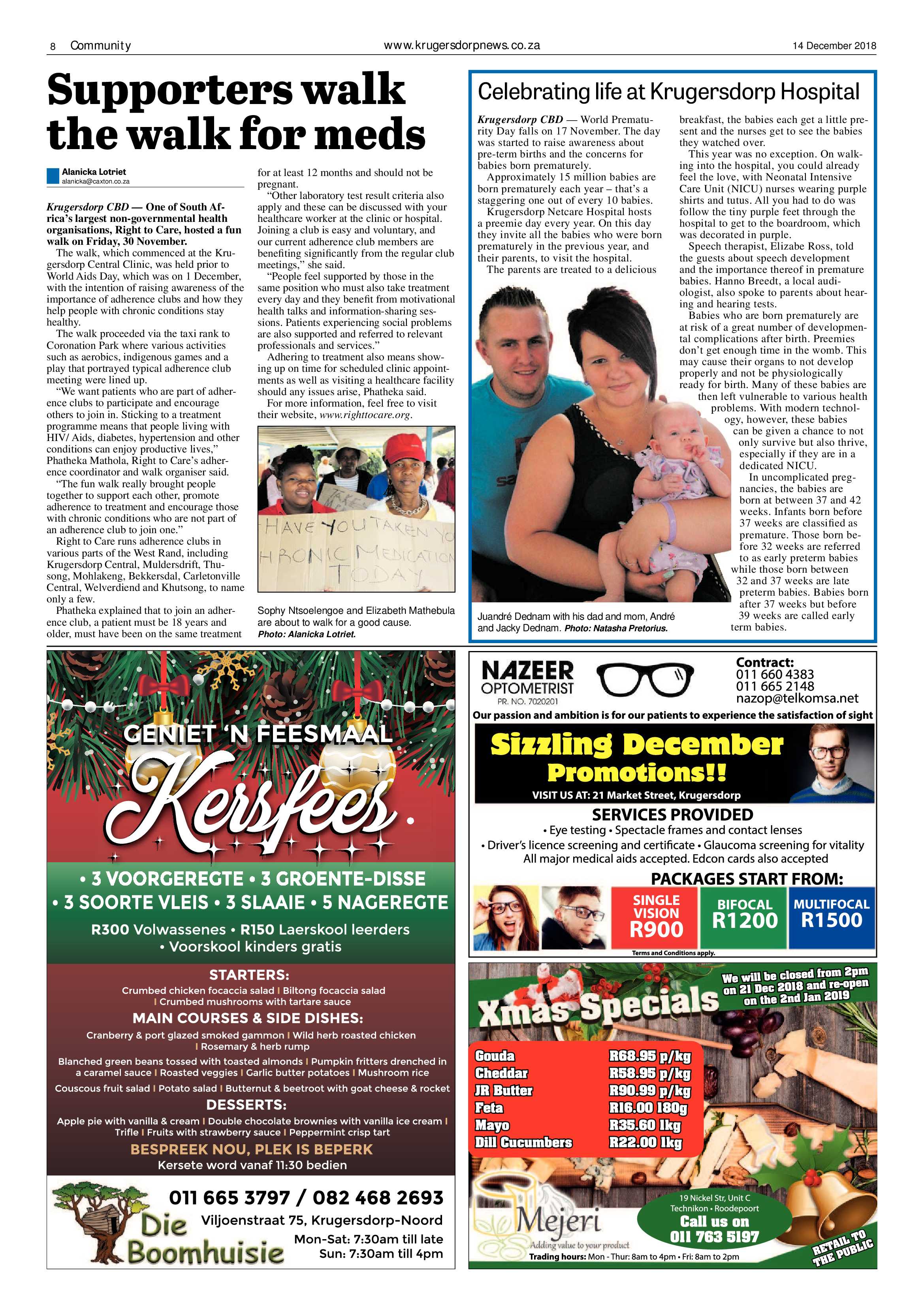 Krugersdorp News 14 December 2018 page 8