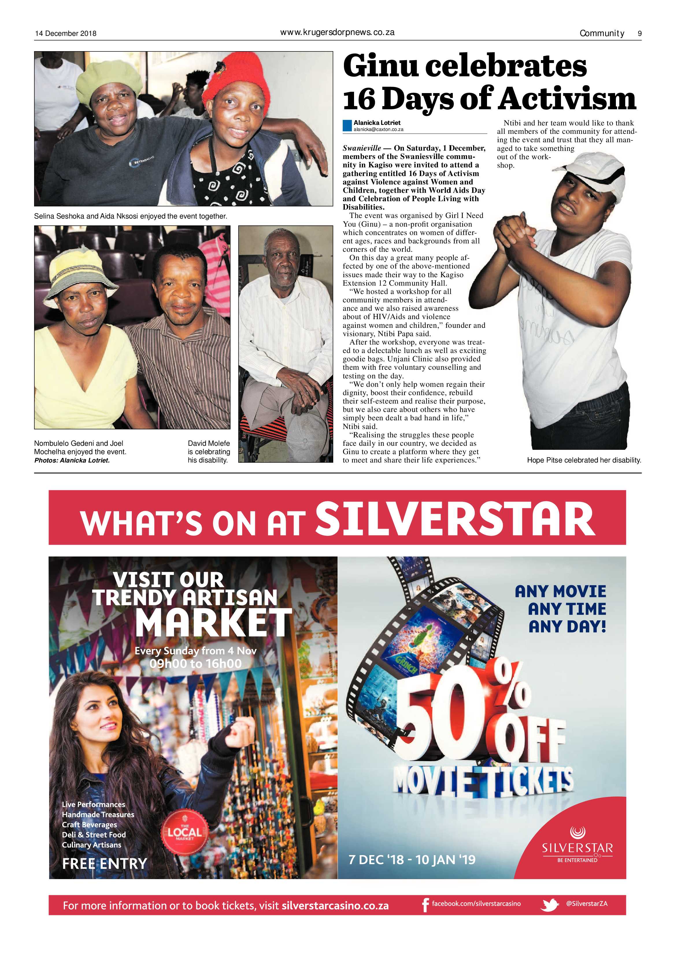 Krugersdorp News 14 December 2018 page 9