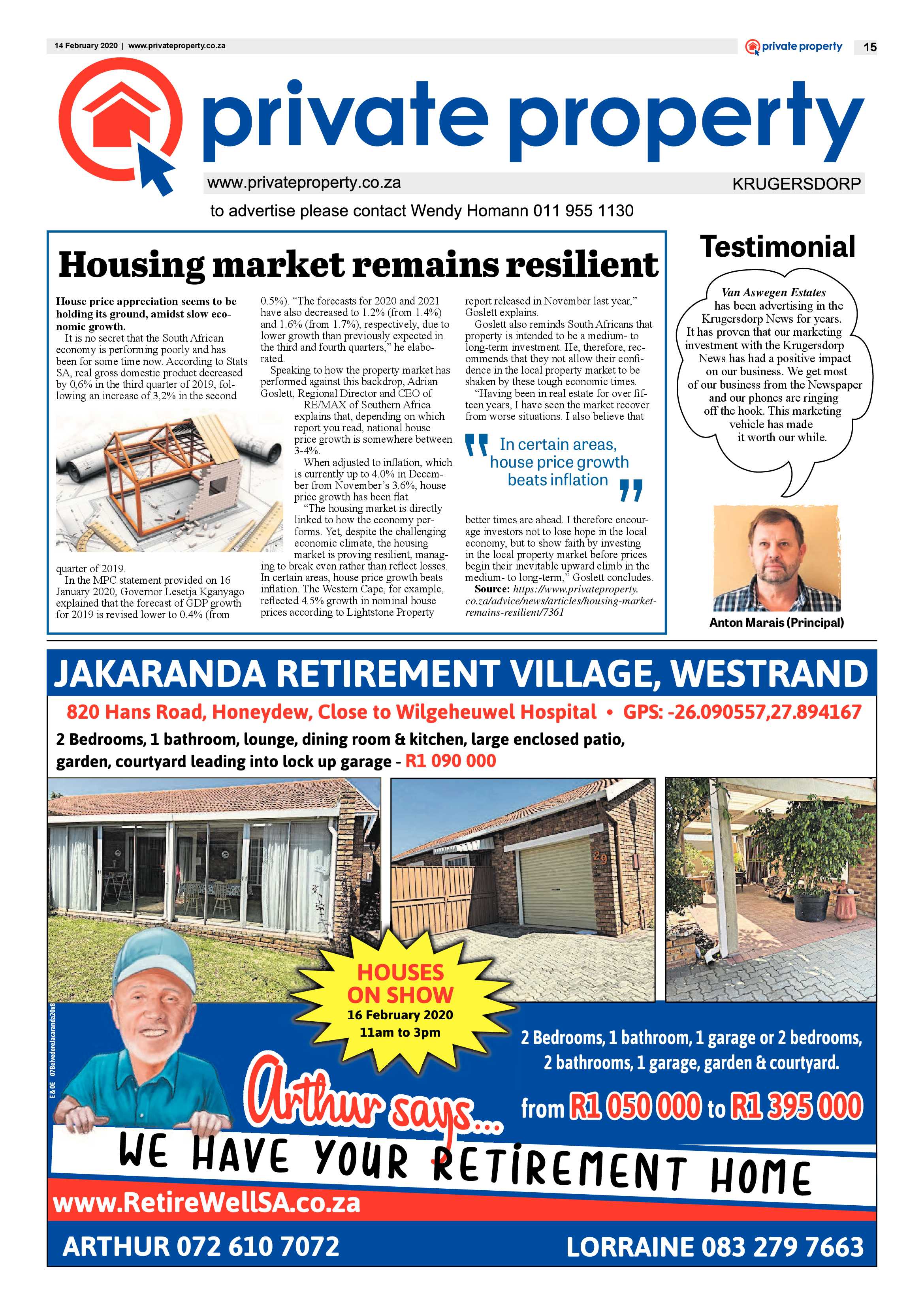 Krugersdorp News 14 February 2020 page 15