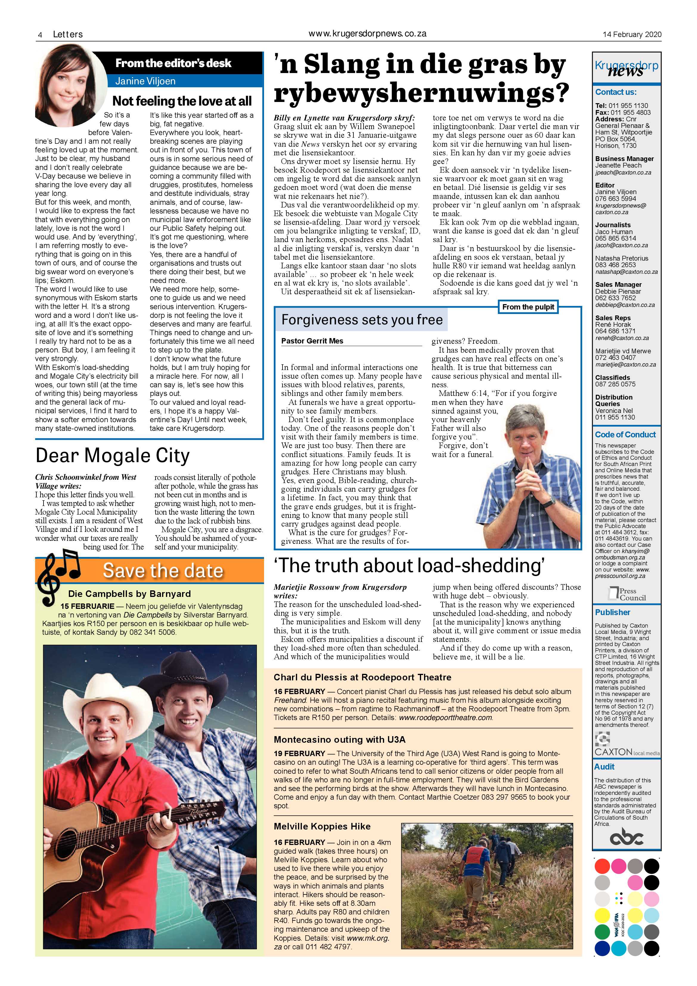 Krugersdorp News 14 February 2020 page 4