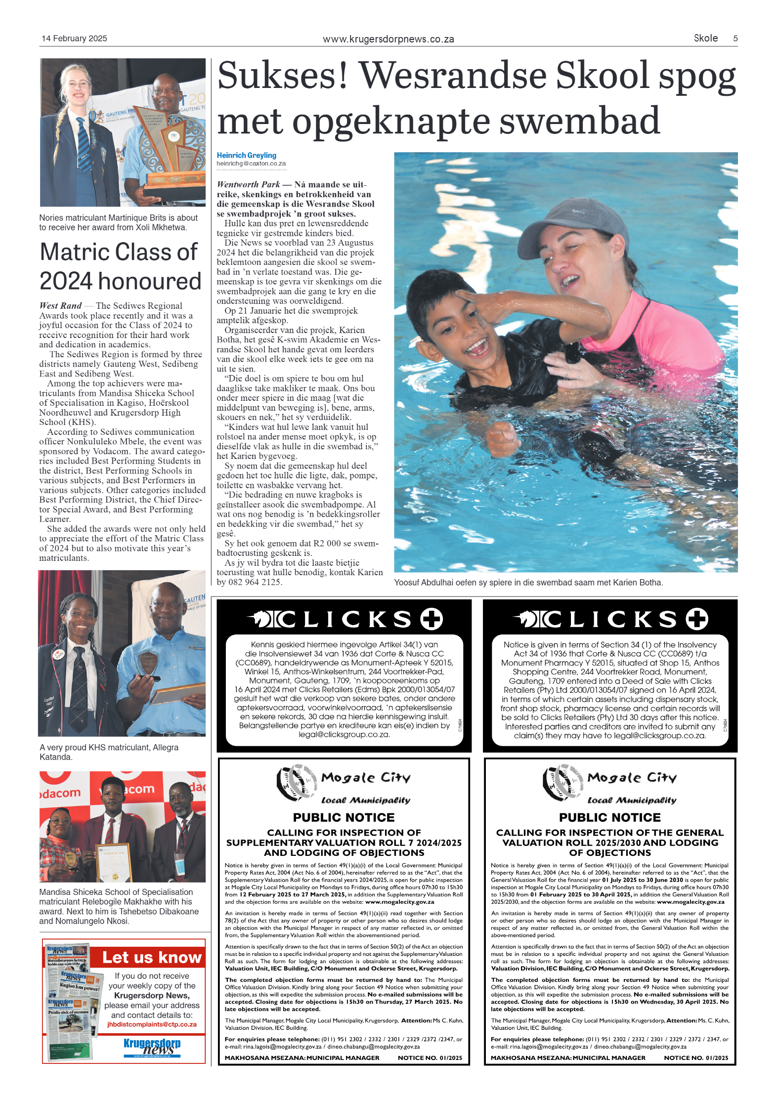 Krugersdorp News 14 February 2025 page 5