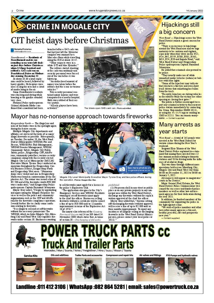 Krugersdorp News 14 January 2022 page 2
