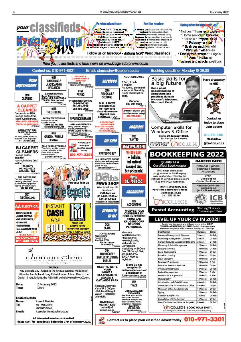 Krugersdorp News 14 January 2022 page 6