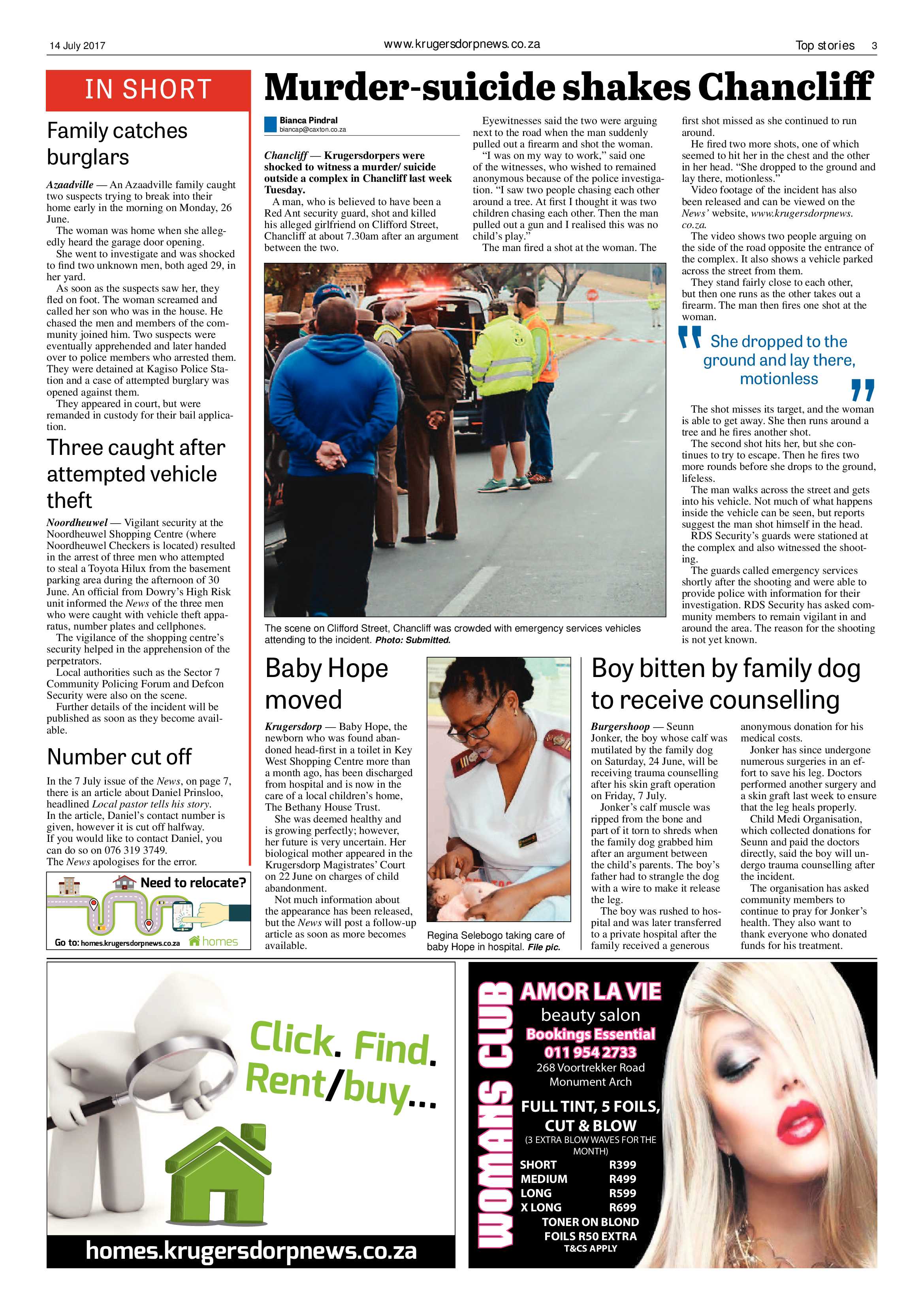 Krugersdorp News 14 July 2017 page 3