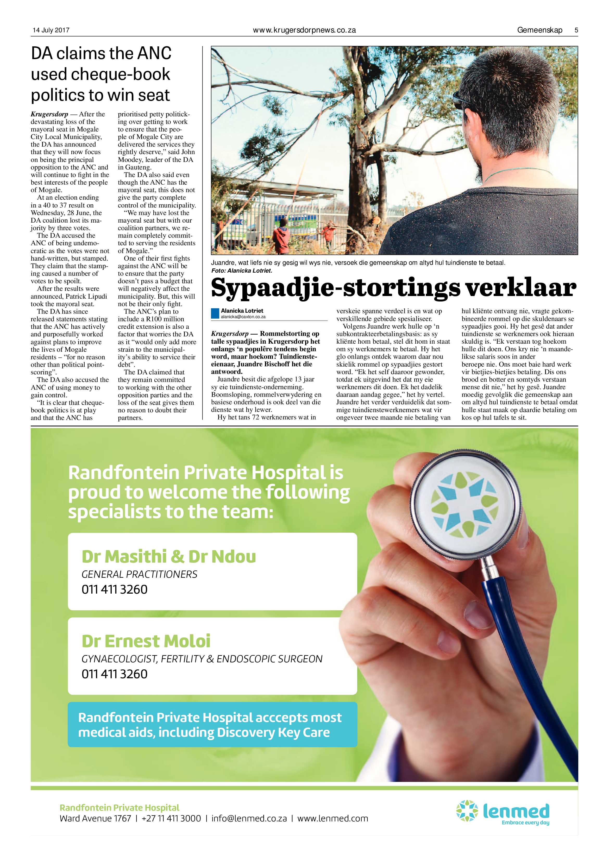 Krugersdorp News 14 July 2017 page 5