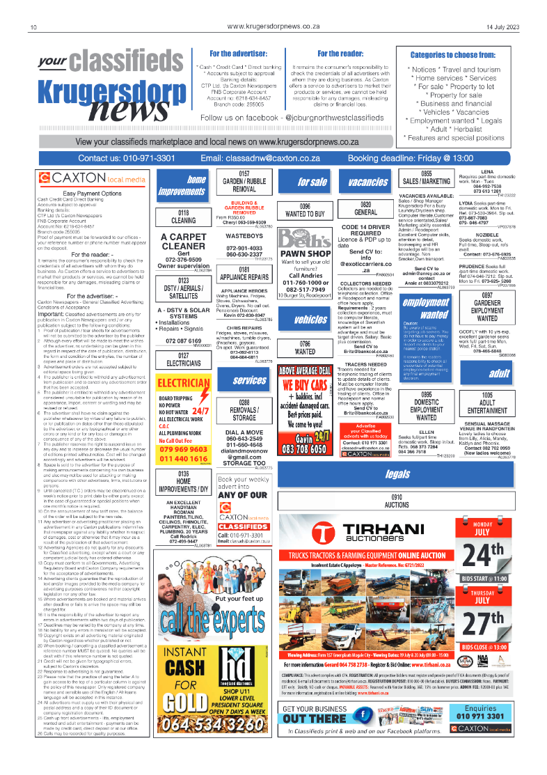 Krugersdorp News 14 July 2023 page 10