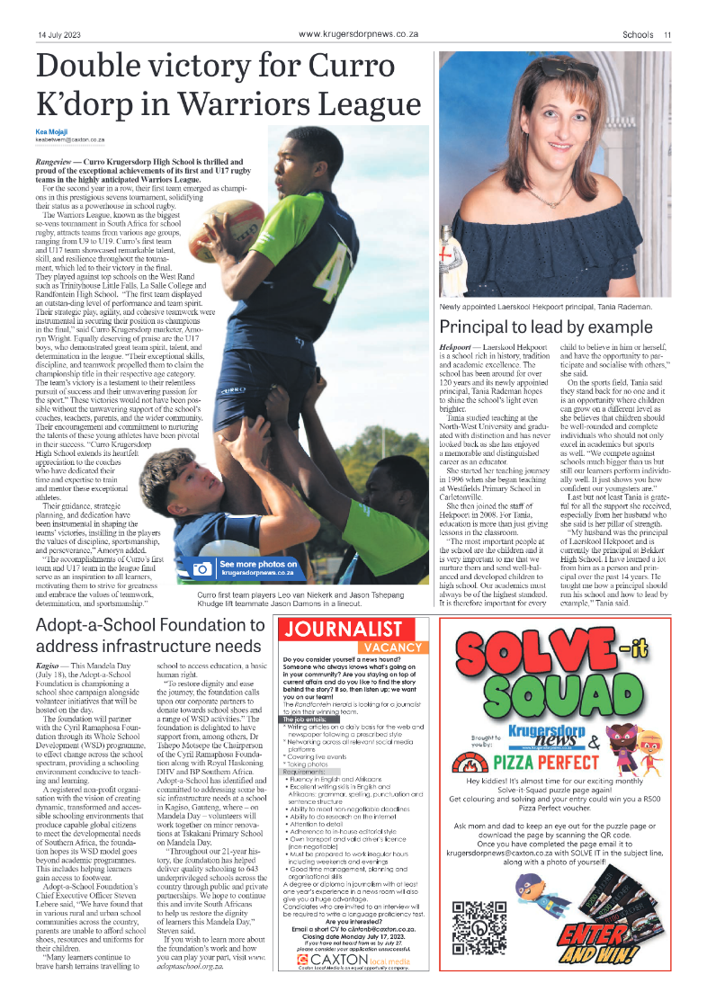 Krugersdorp News 14 July 2023 page 11