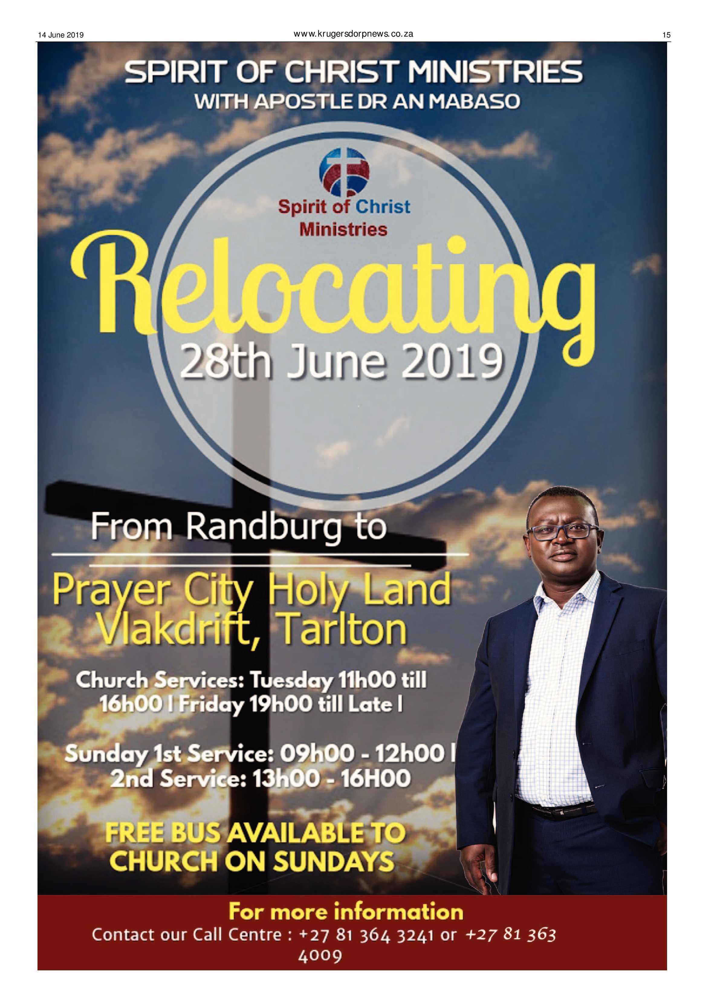 Krugersdorp News 14 June 2019 page 15