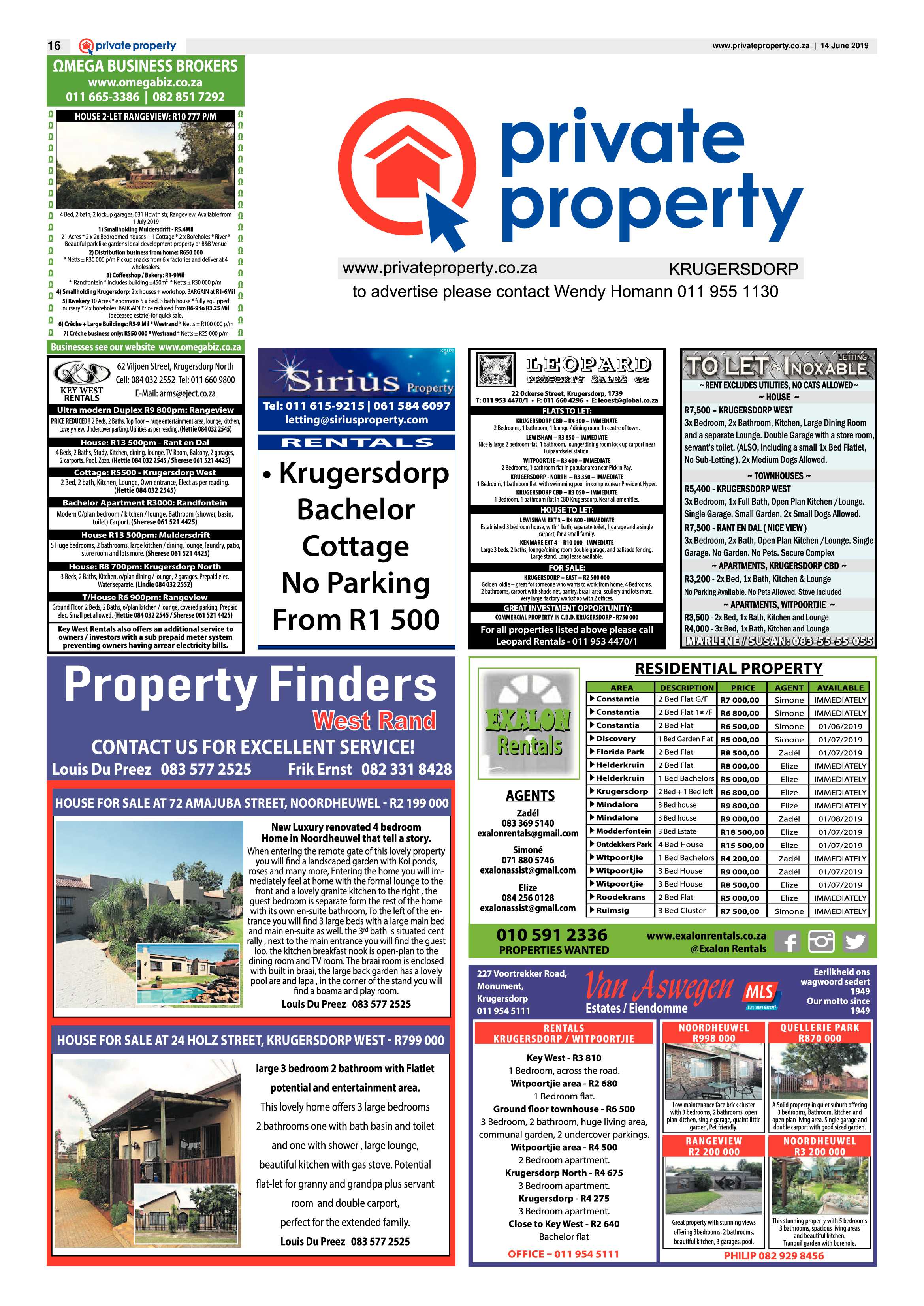 Krugersdorp News 14 June 2019 page 16
