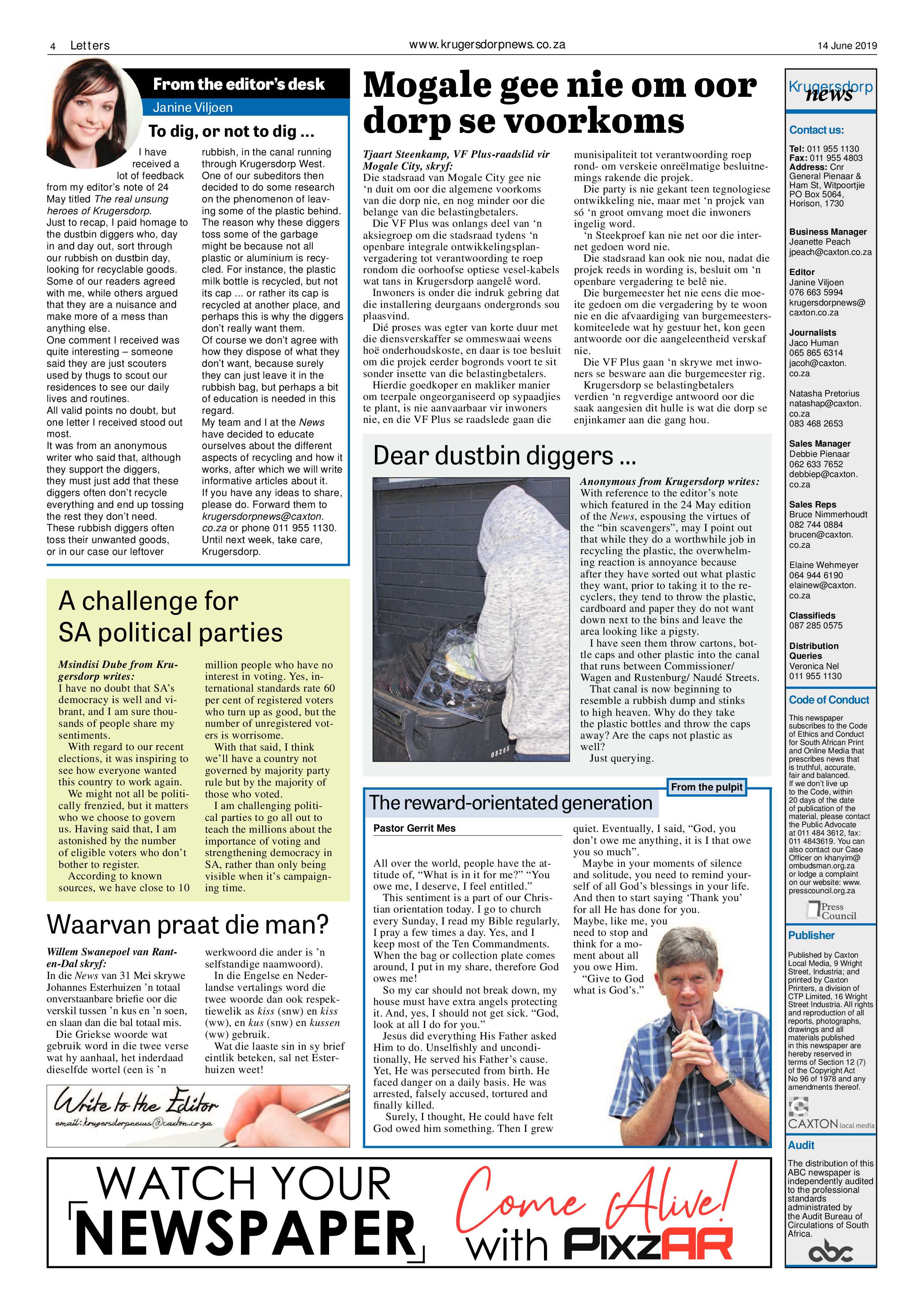 Krugersdorp News 14 June 2019 page 4