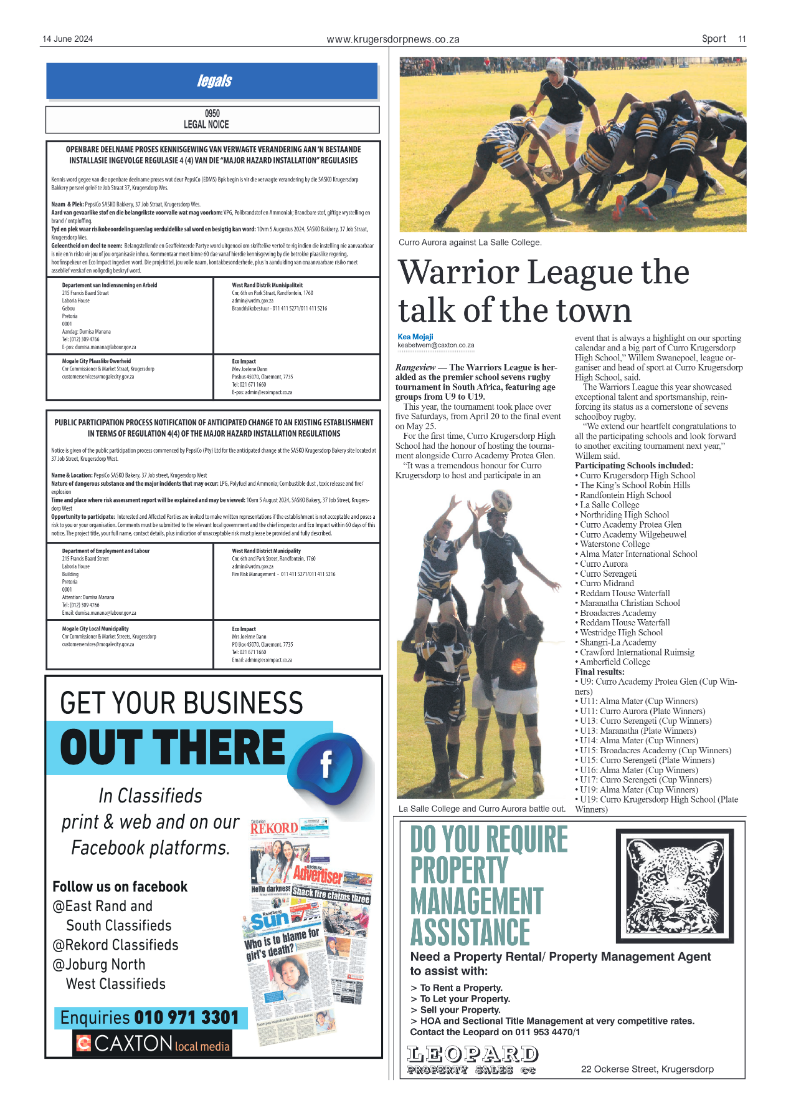 Krugersdorp News 14 June 2024 page 11
