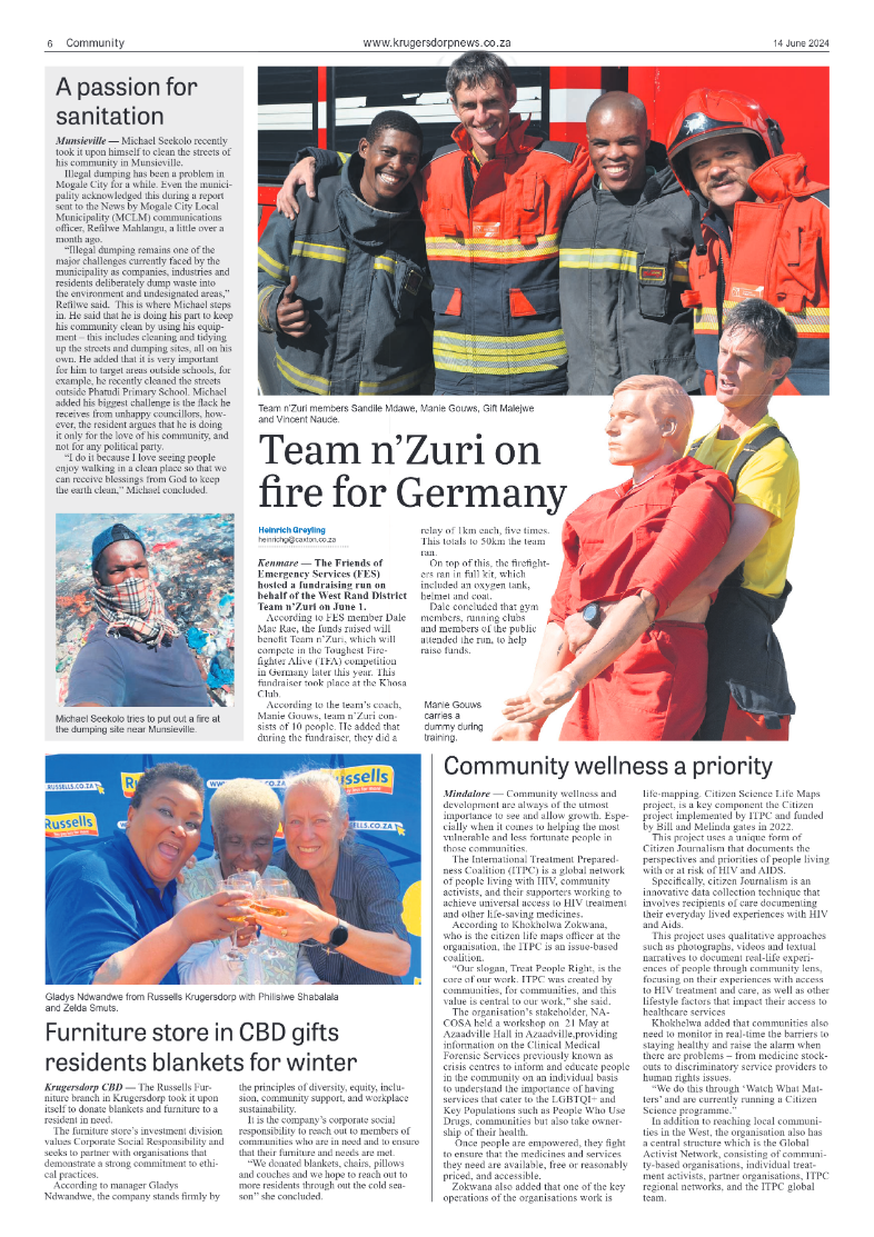 Krugersdorp News 14 June 2024 page 6
