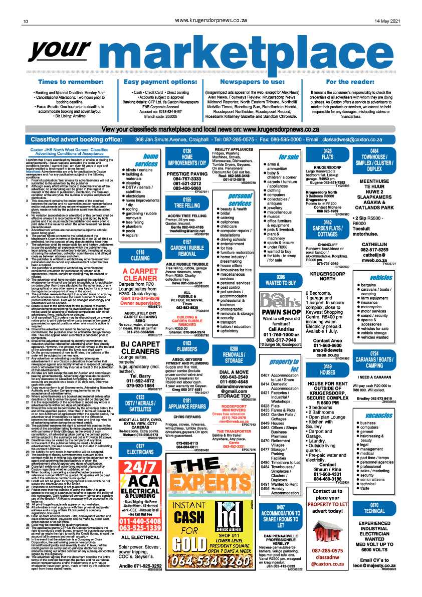 Krugersdorp News 14 May 2021 page 10
