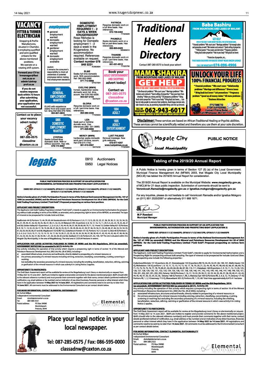 Krugersdorp News 14 May 2021 page 11