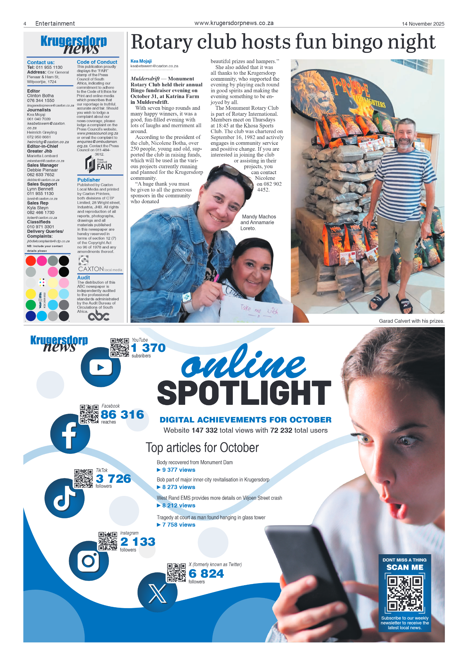 Krugersdorp News 14 November 2025 page 6