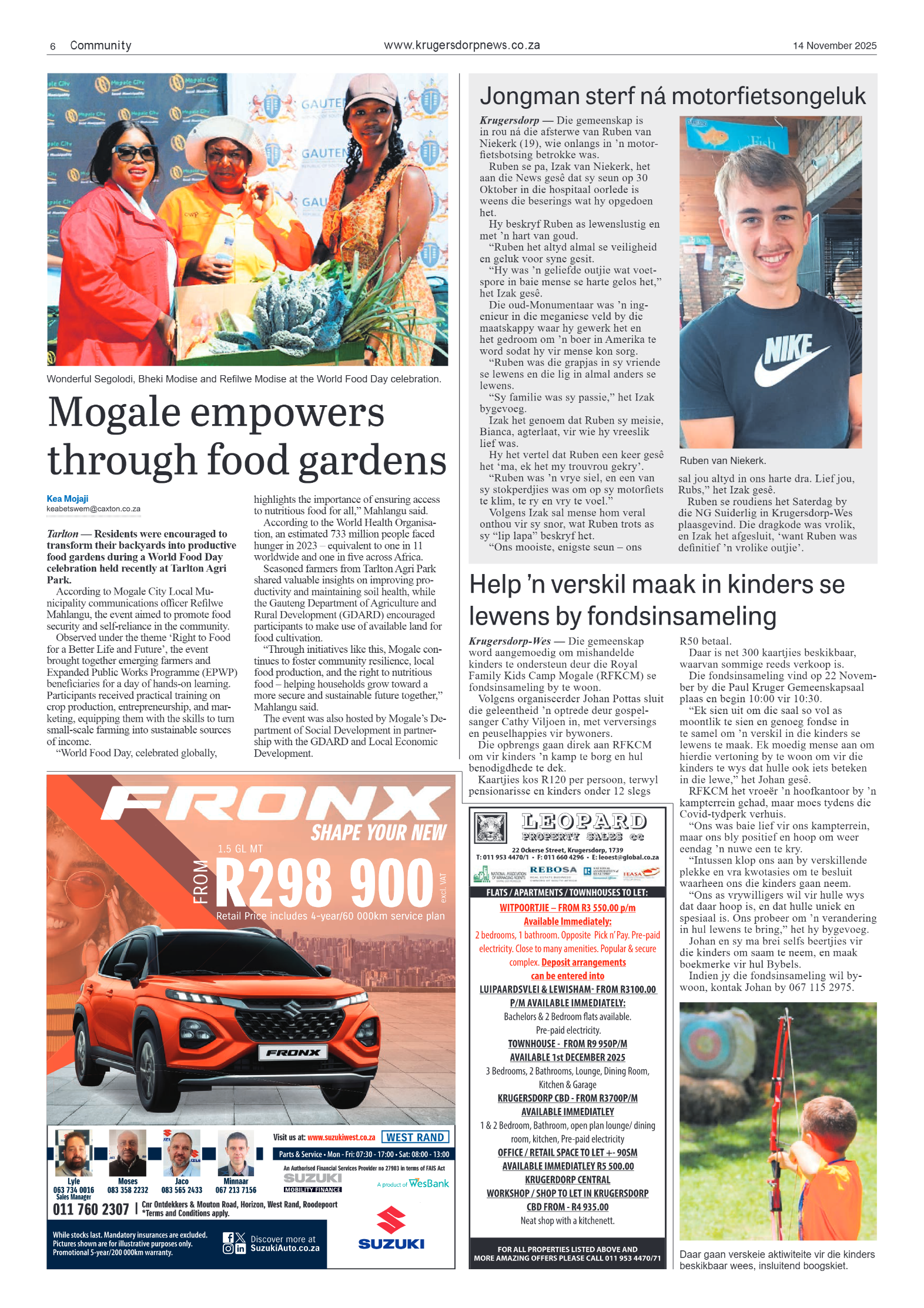 Krugersdorp News 14 November 2025 page 8