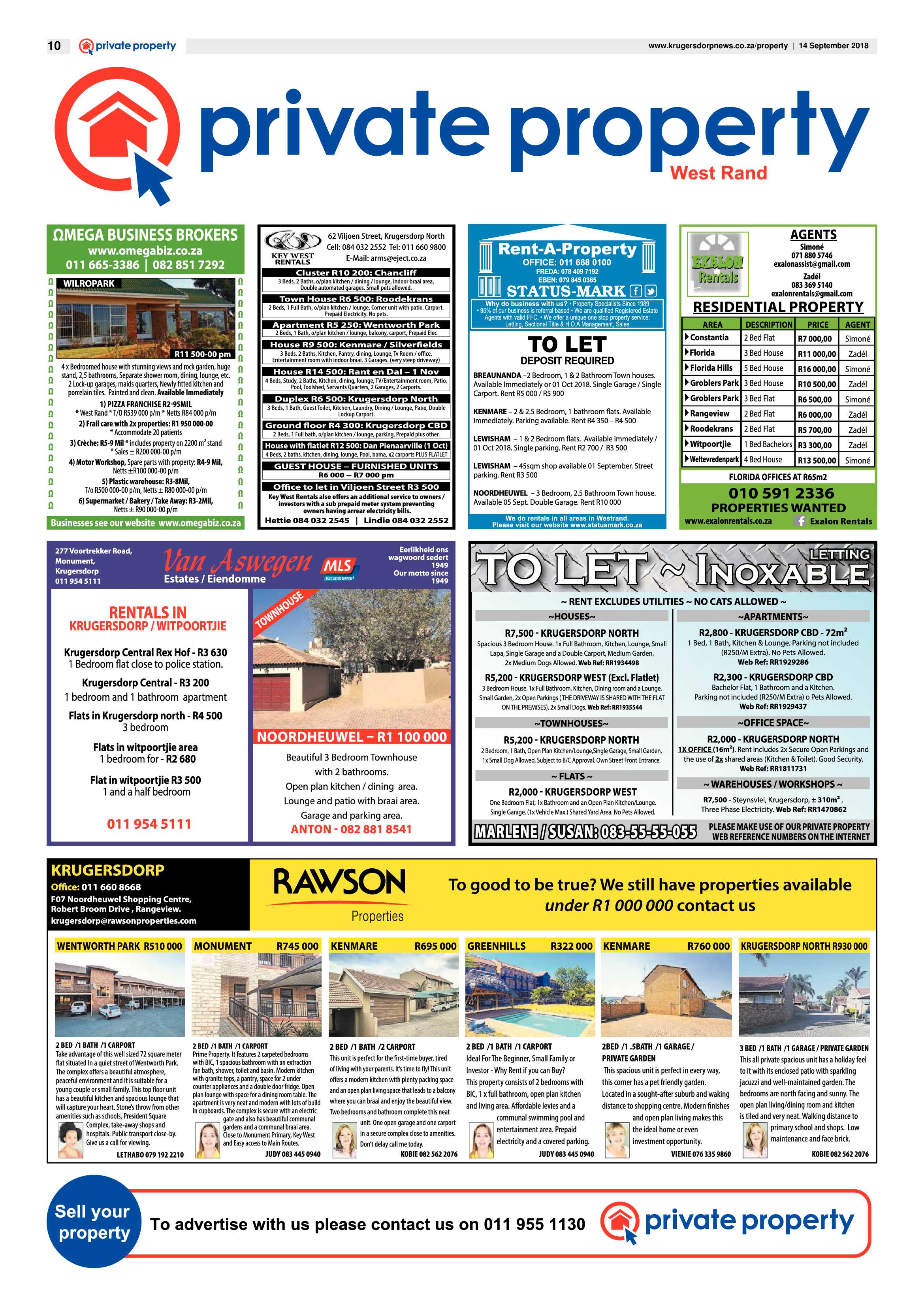 Krugersdorp News 14 September 2018 page 10