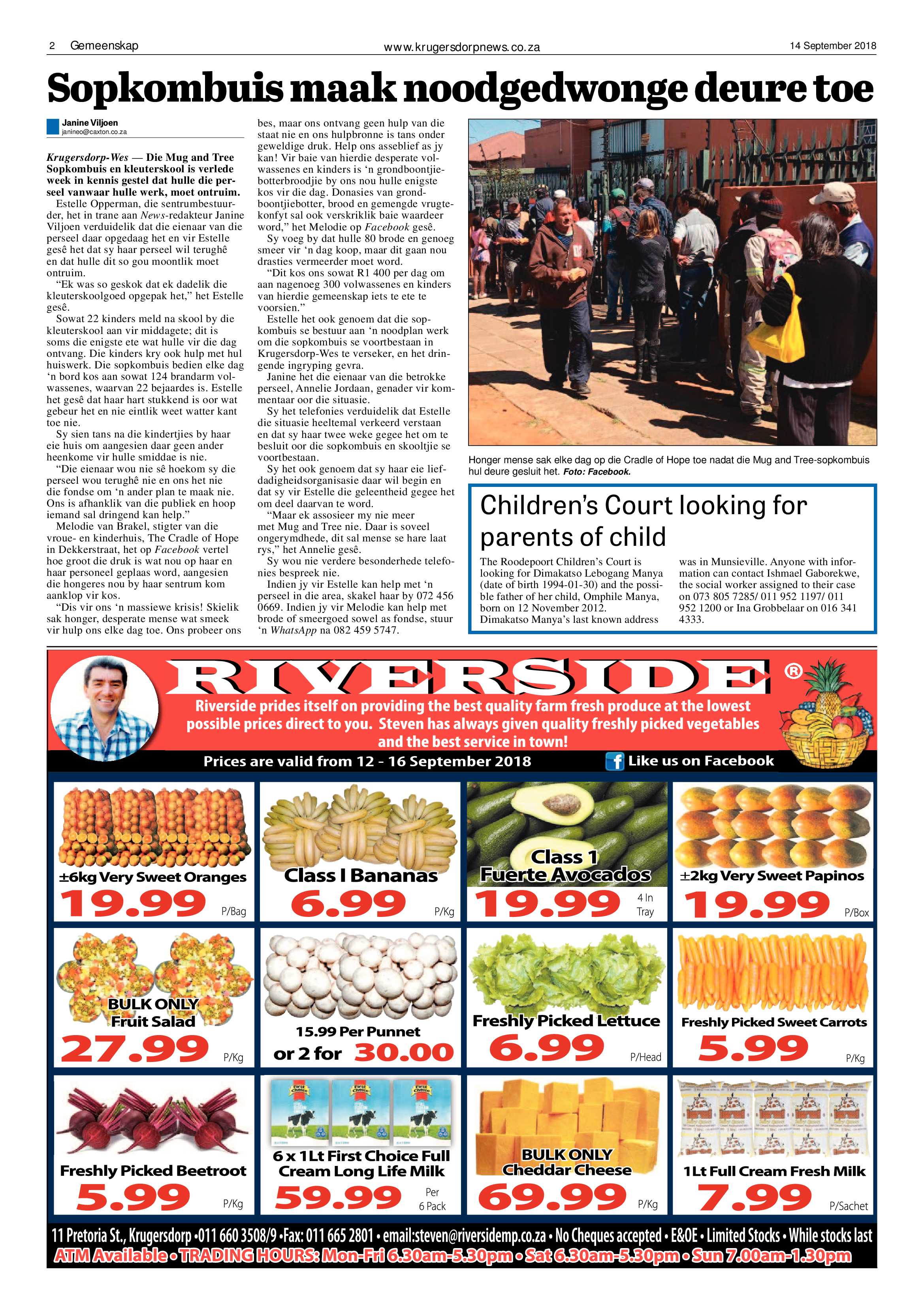 Krugersdorp News 14 September 2018 page 2