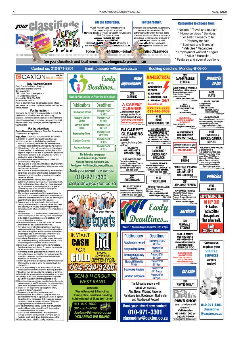 Krugersdorp News 15 April 2022 page 6