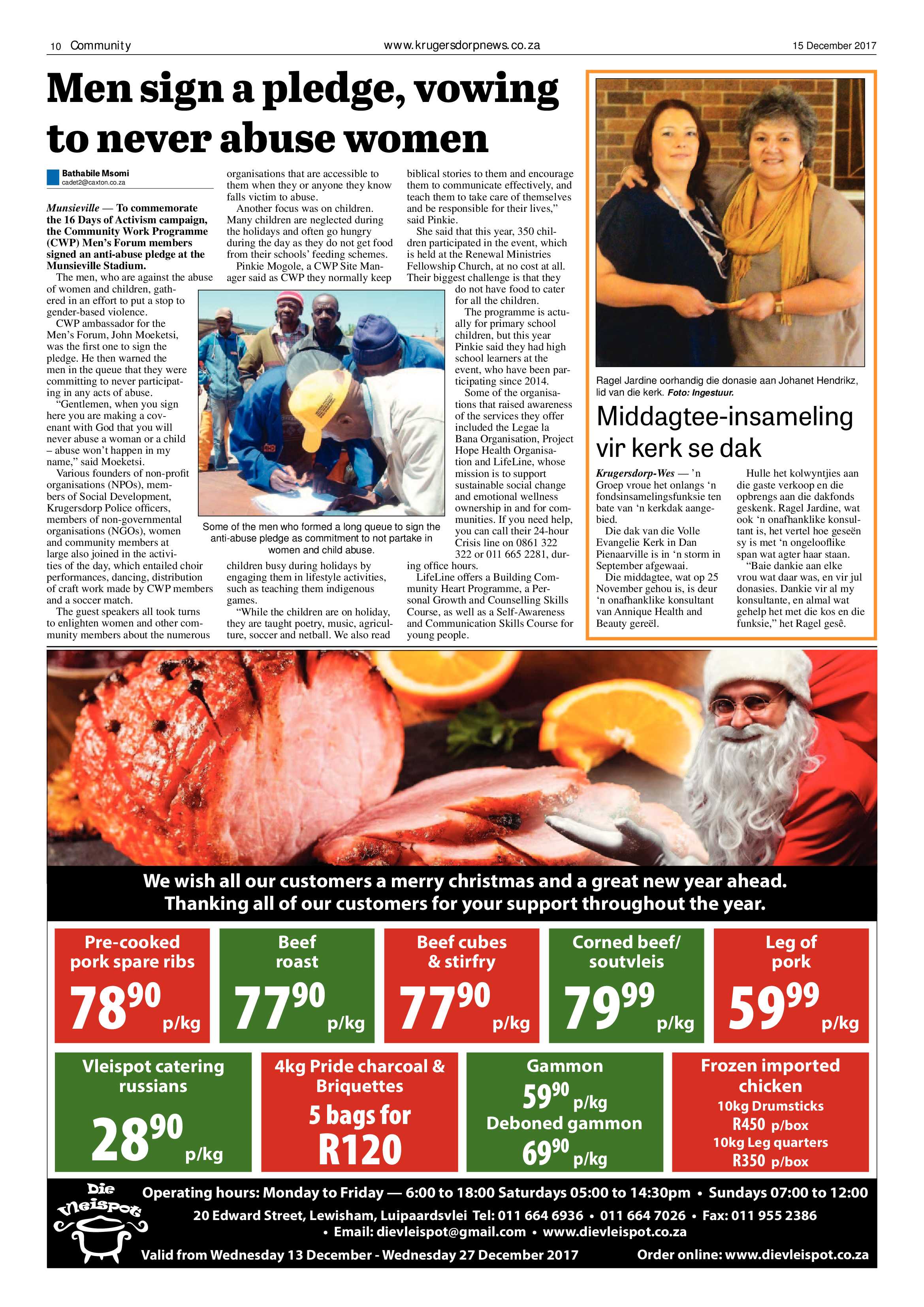 Krugersdorp News 15 December 2017 page 10