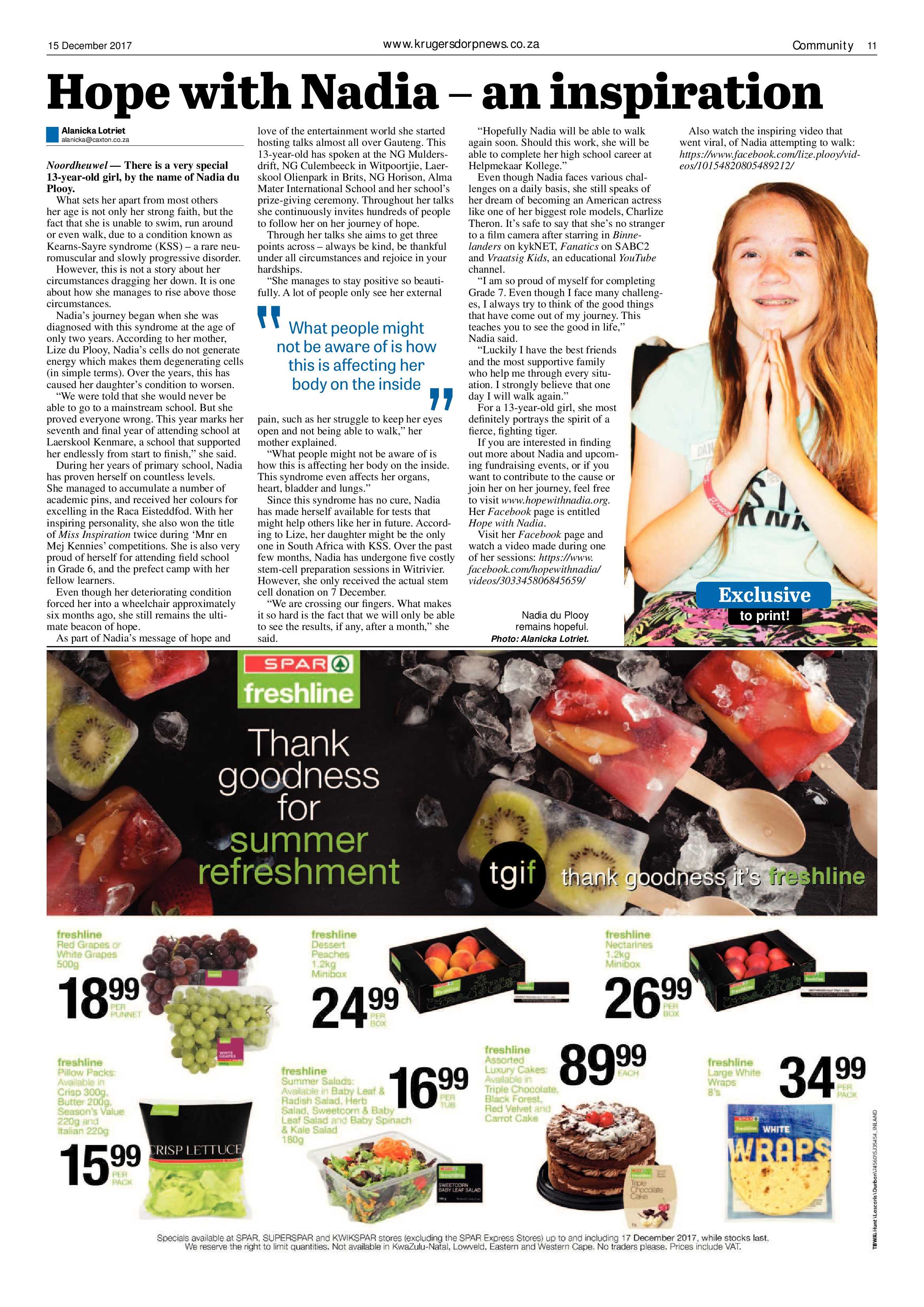 Krugersdorp News 15 December 2017 page 11