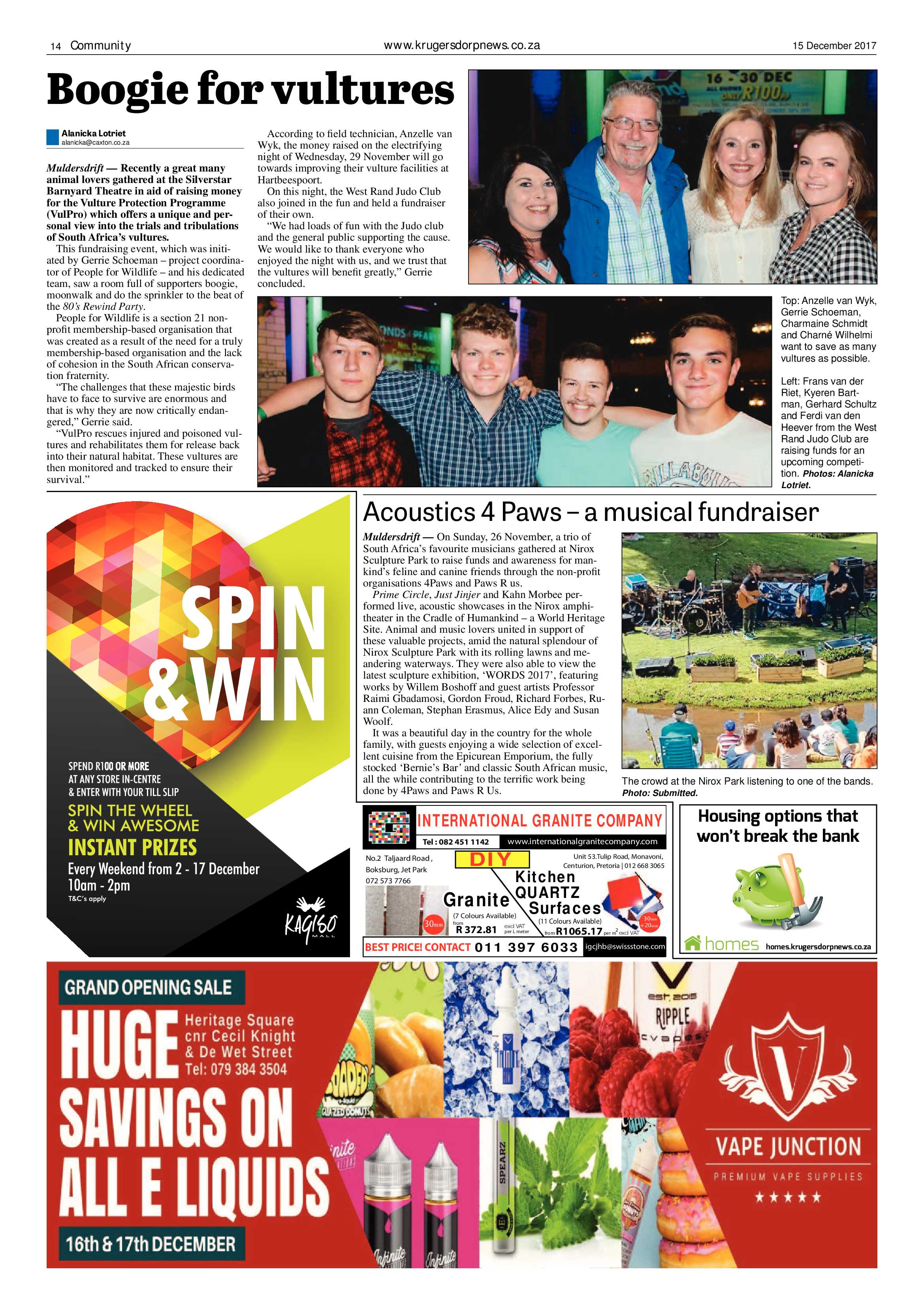 Krugersdorp News 15 December 2017 page 14