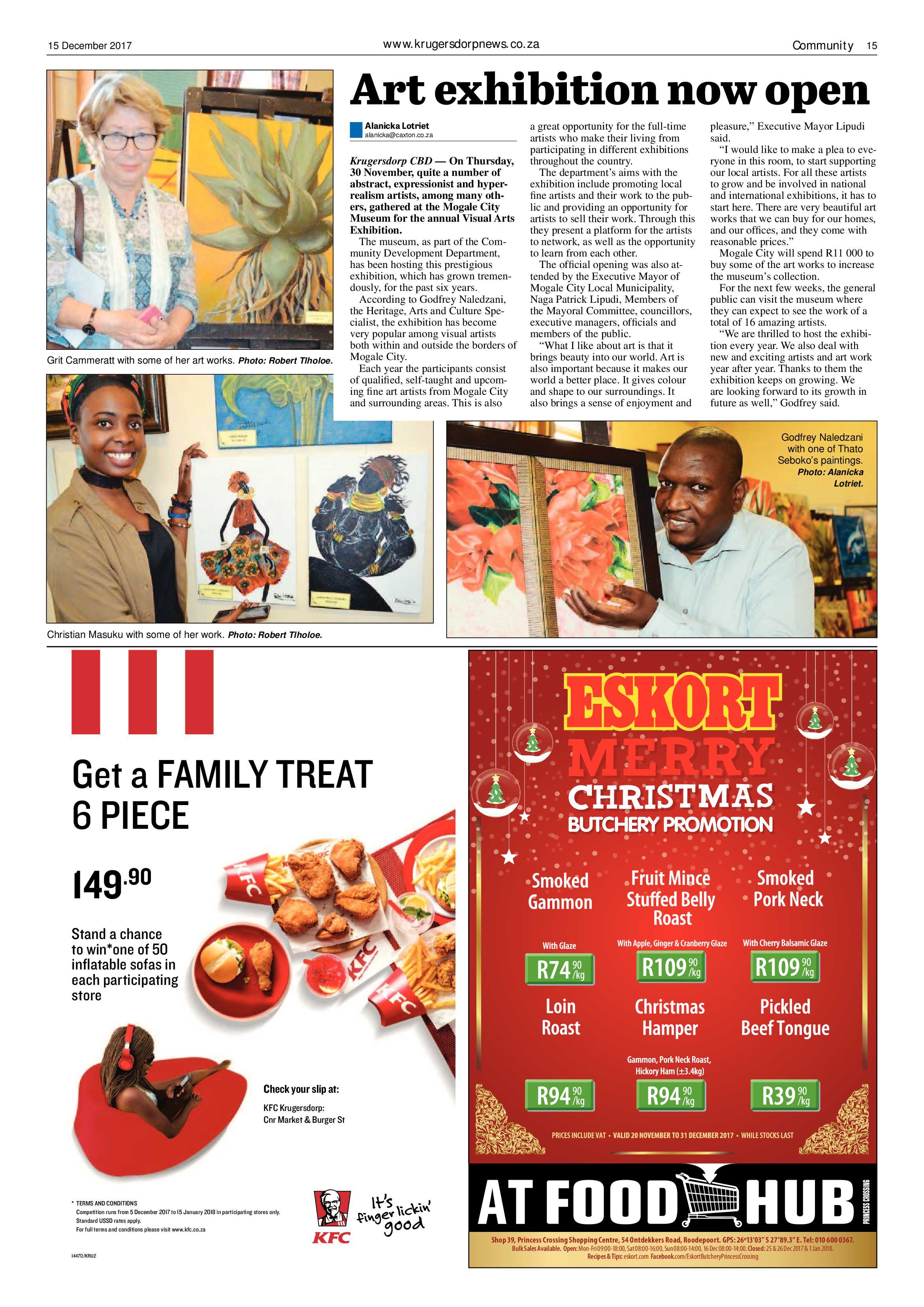 Krugersdorp News 15 December 2017 page 15