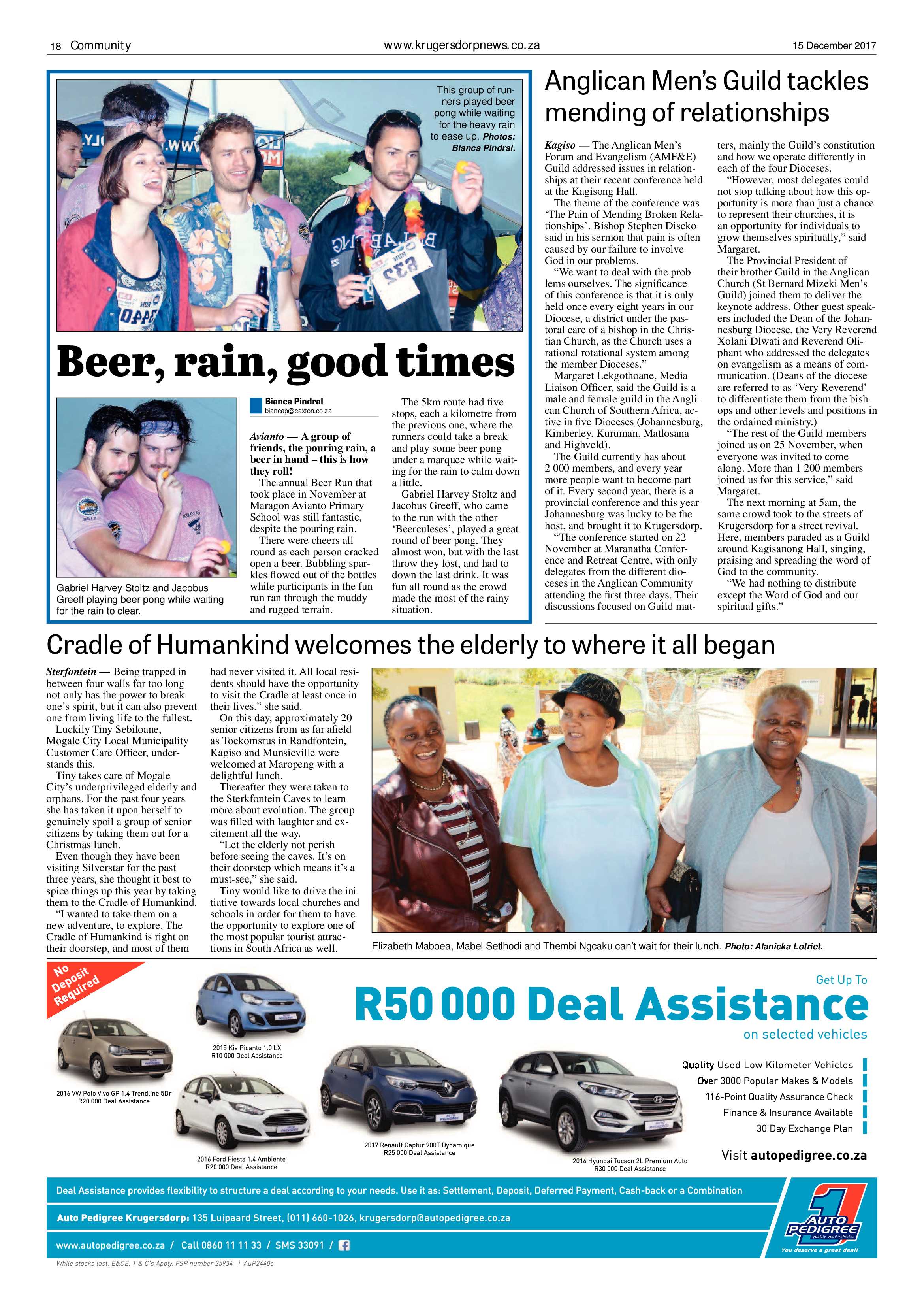 Krugersdorp News 15 December 2017 page 18
