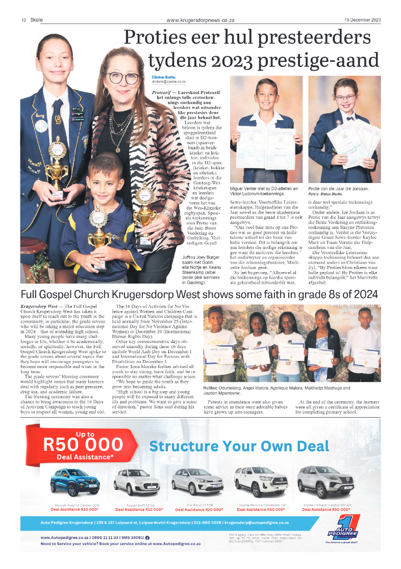 Krugersdorp News 15 December 2023 page 12