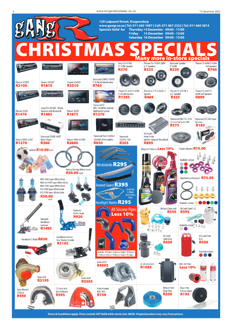 Krugersdorp News 15 December 2023 page 4