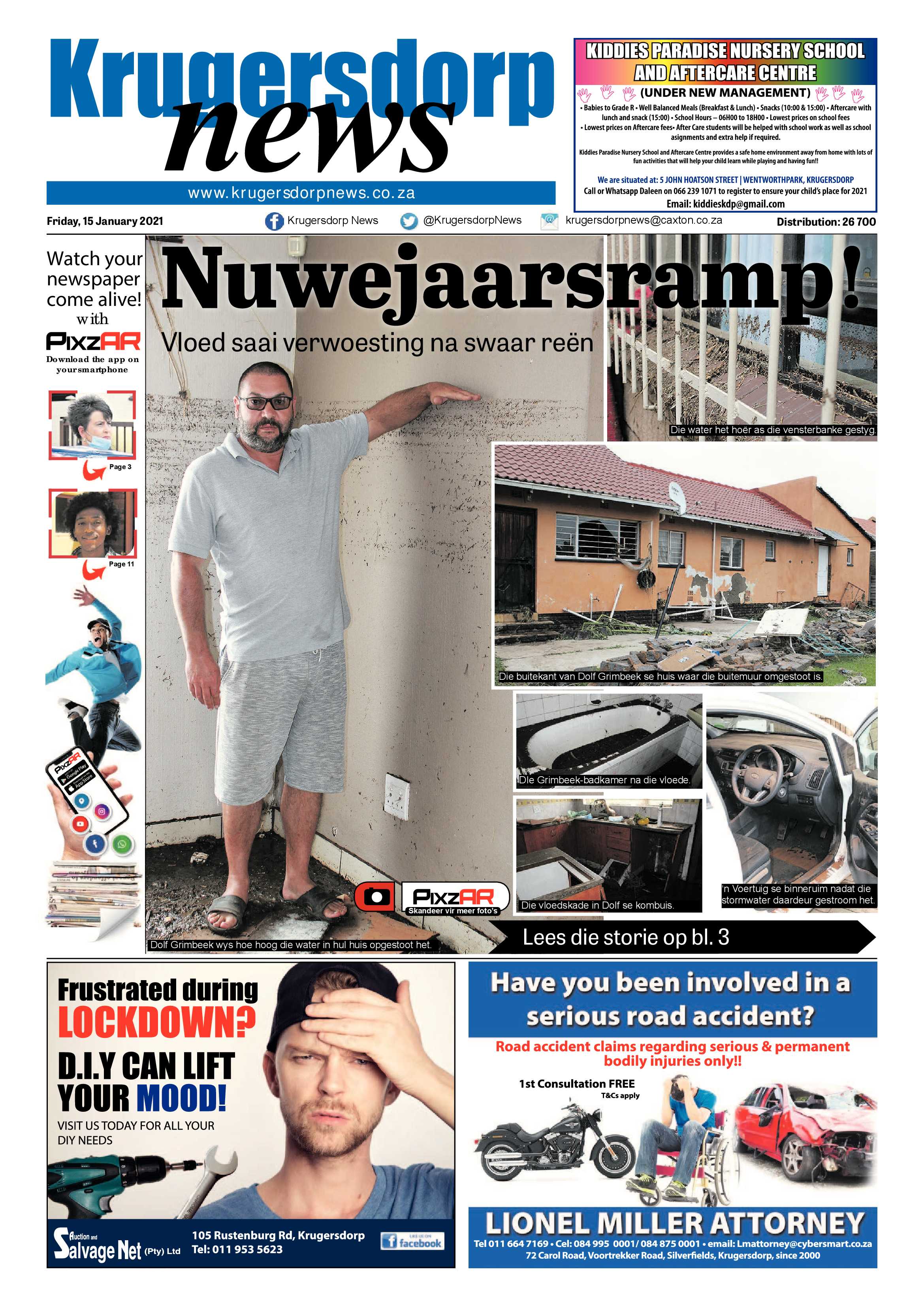 Krugersdorp News 15 January 2021 page 1